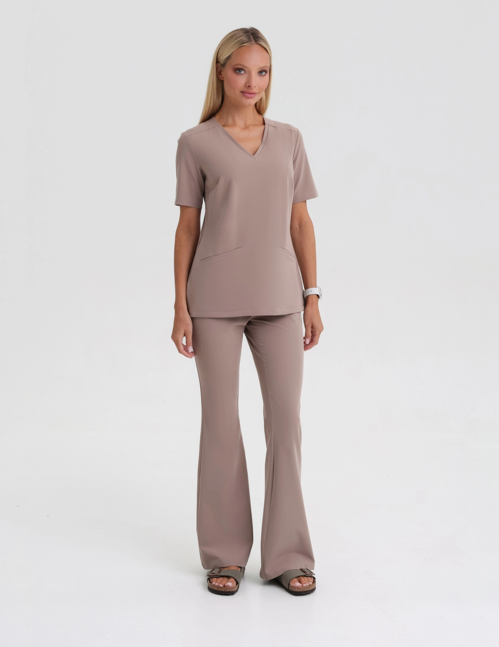 Bluză medicală Casy - BEIGE