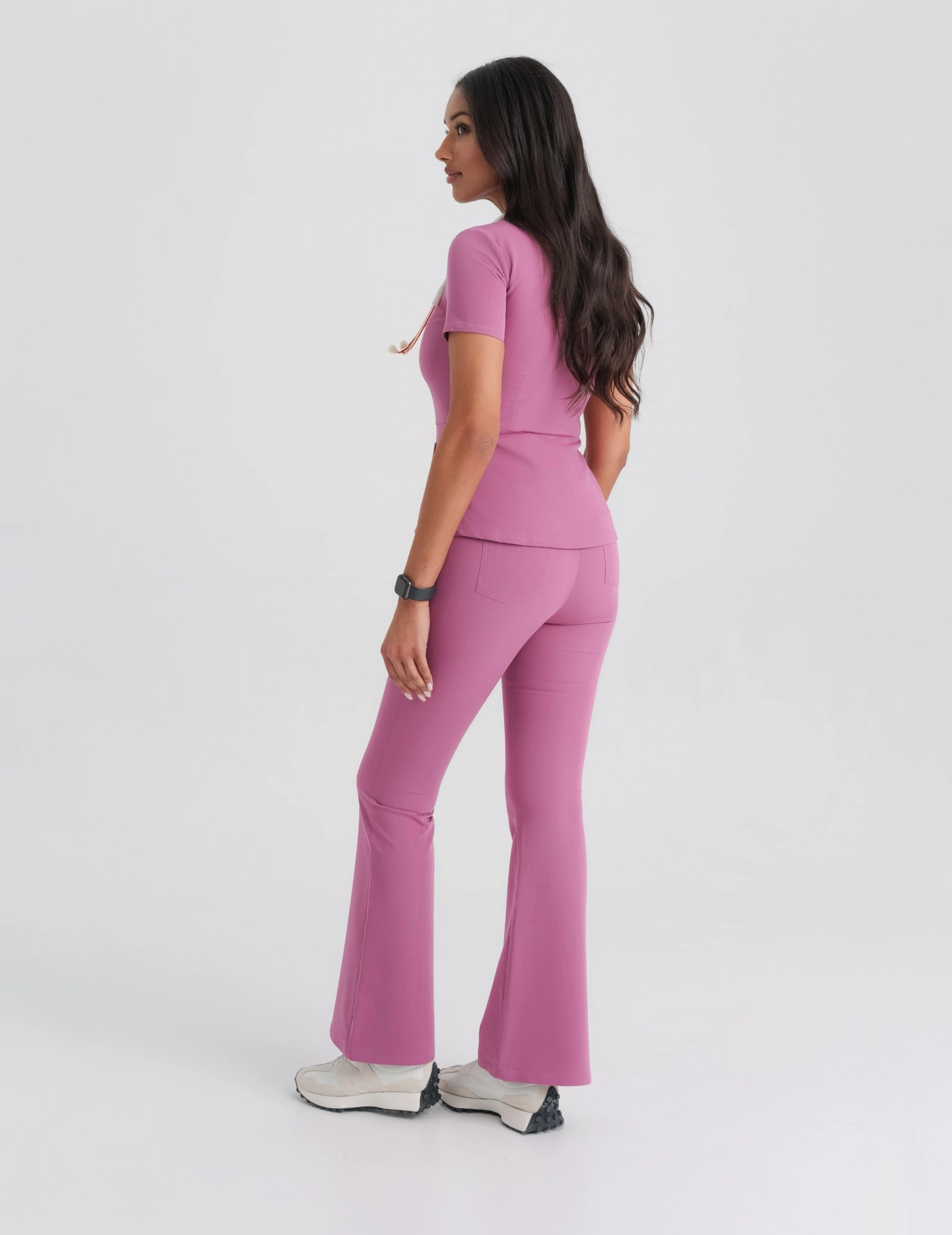 Pantaloni Medicali Dama Flare - BERRY SHAKE