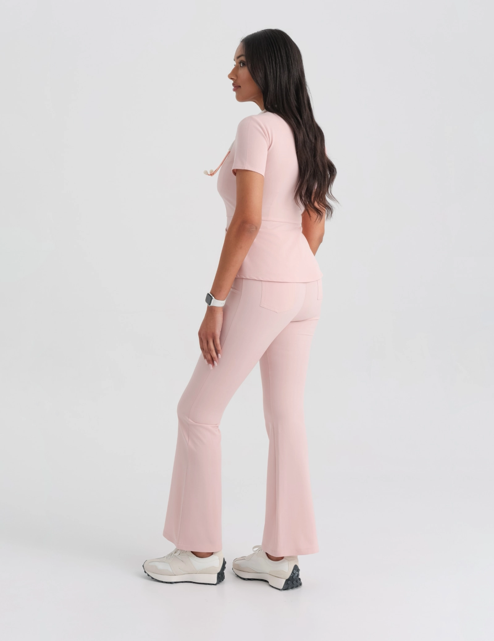 Pantaloni Medicali Dama Flare - DUSTY ROSE