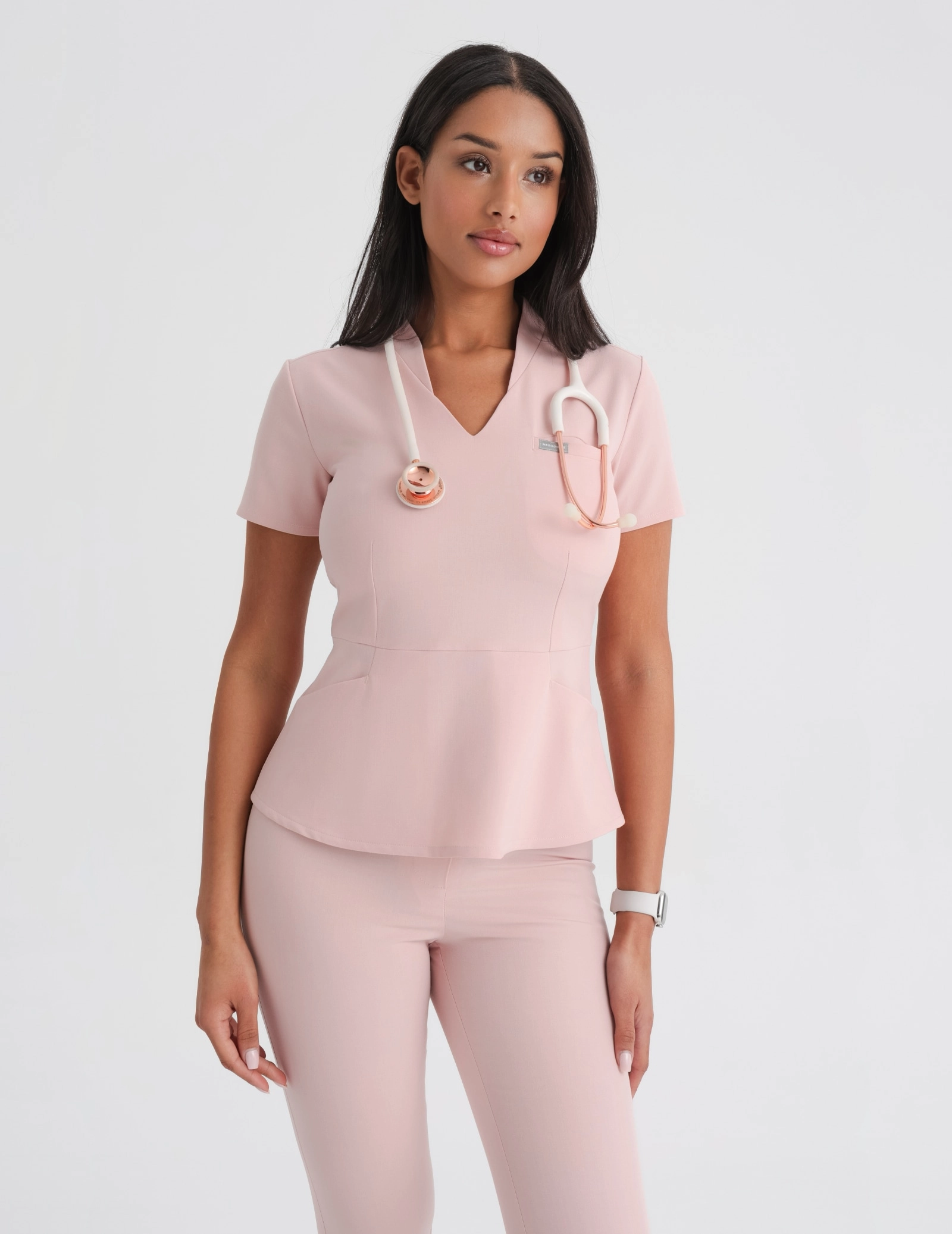 Pantaloni Medicali Dama Flare - DUSTY ROSE