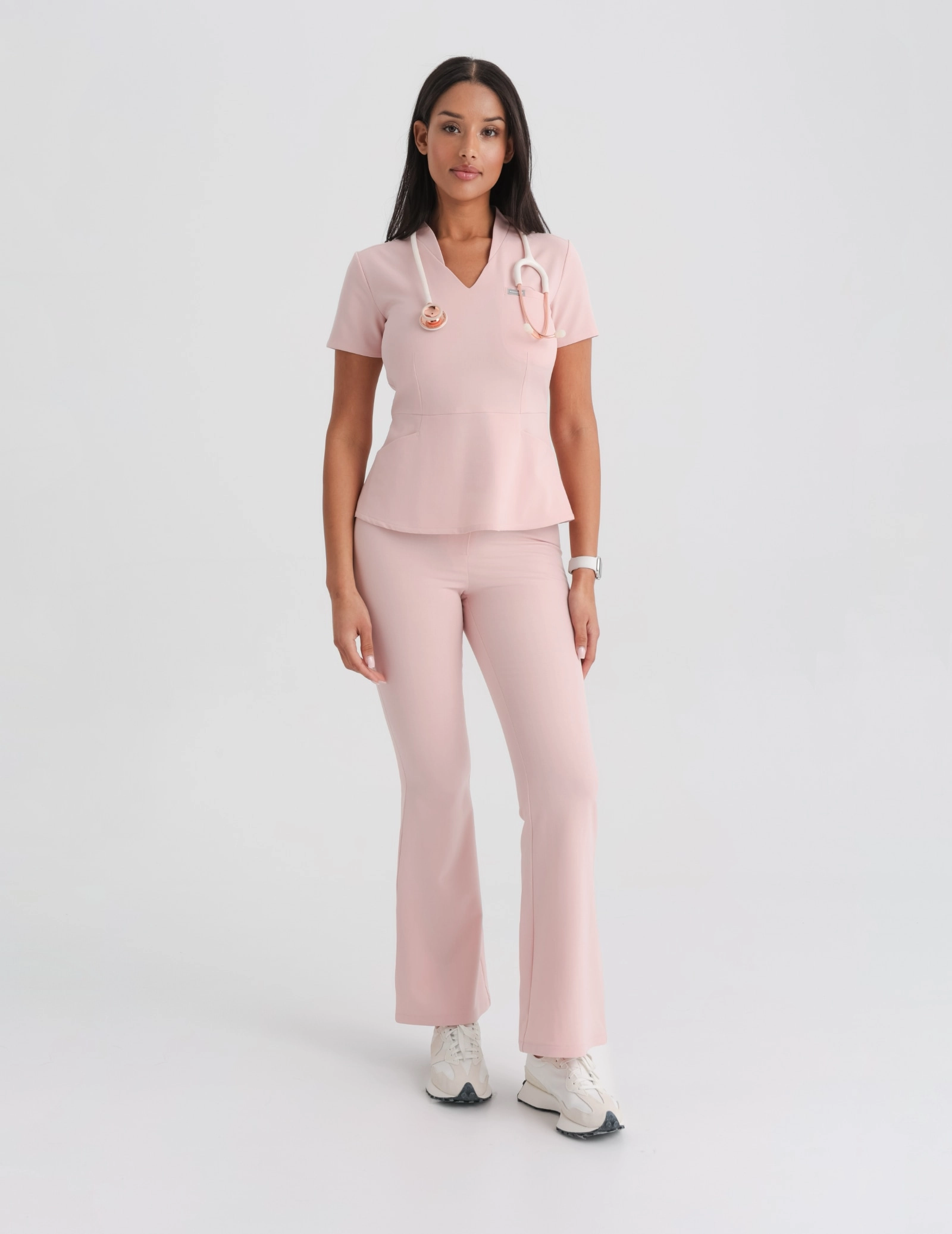 Pantaloni Medicali Dama Flare - DUSTY ROSE