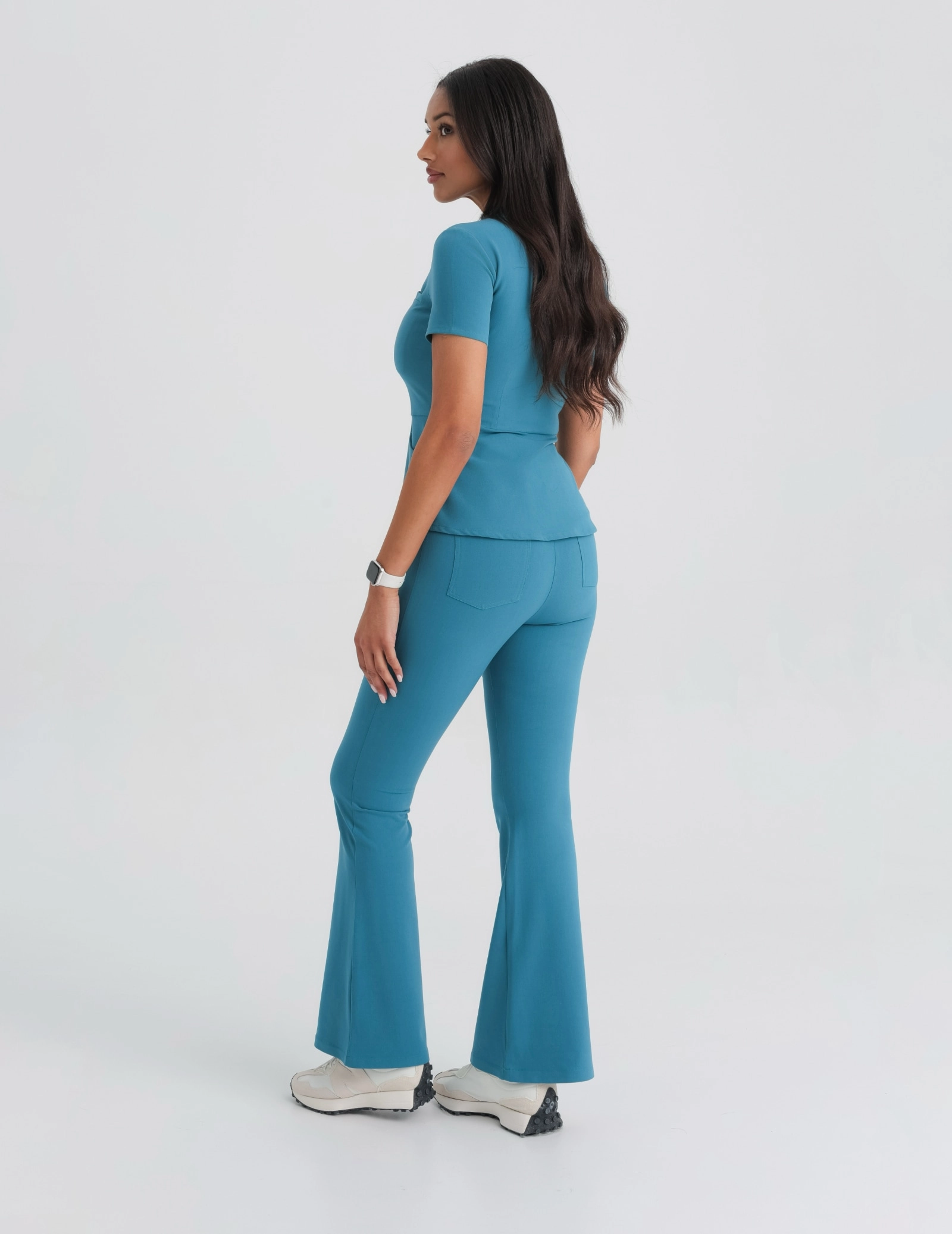Pantaloni Medicali Dama Flare - OCEAN BLUE Pantaloni Medicali Dama Flare - OCEAN BLUE