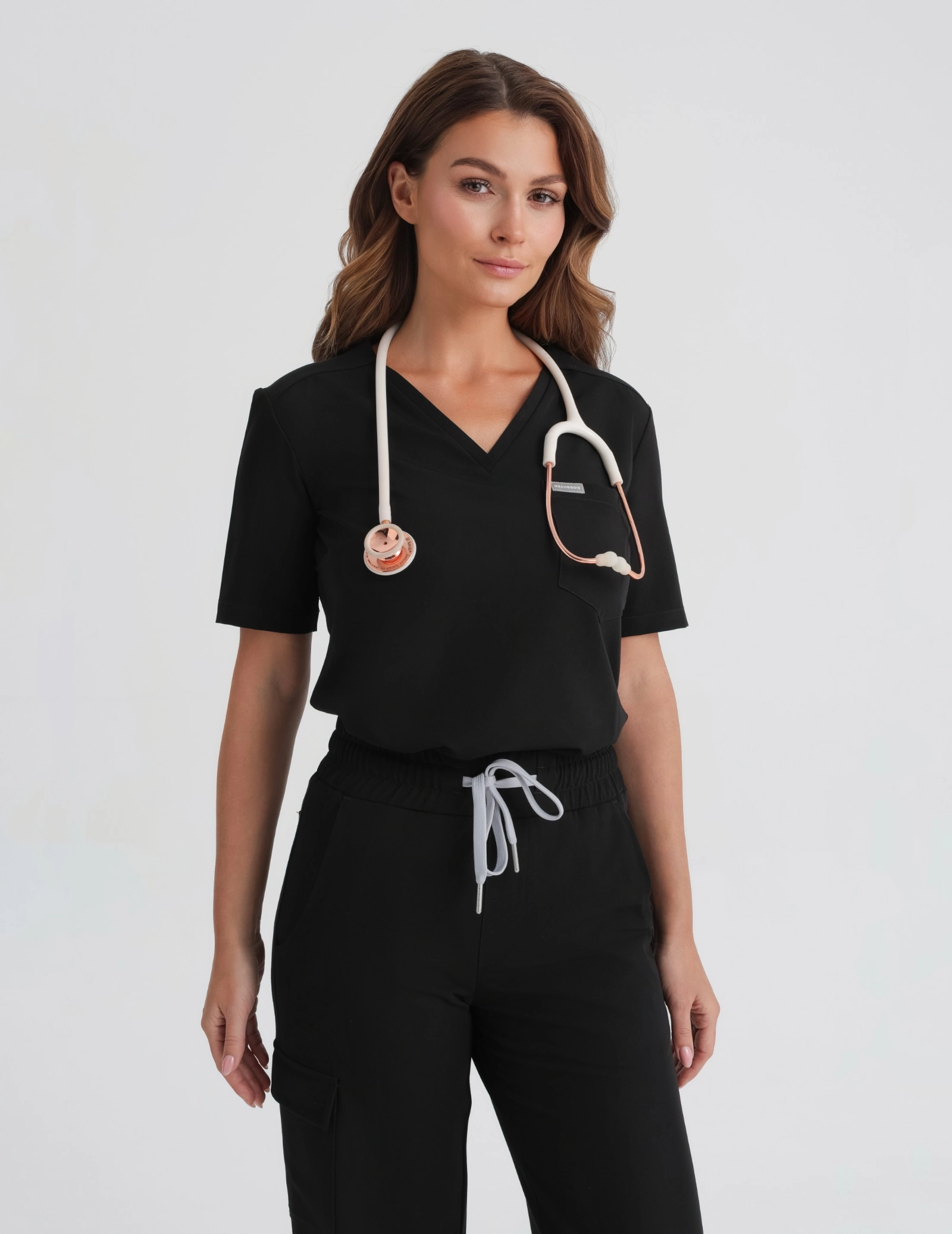 Bluză Medicală Raya One Pocket - BLACK