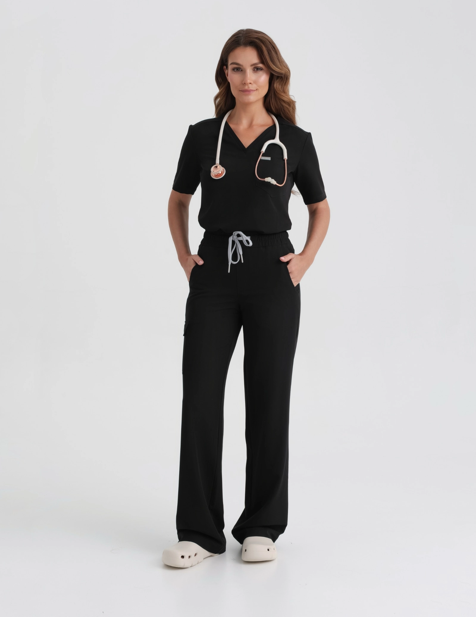 Bluză Medicală Raya One Pocket - BLACK
