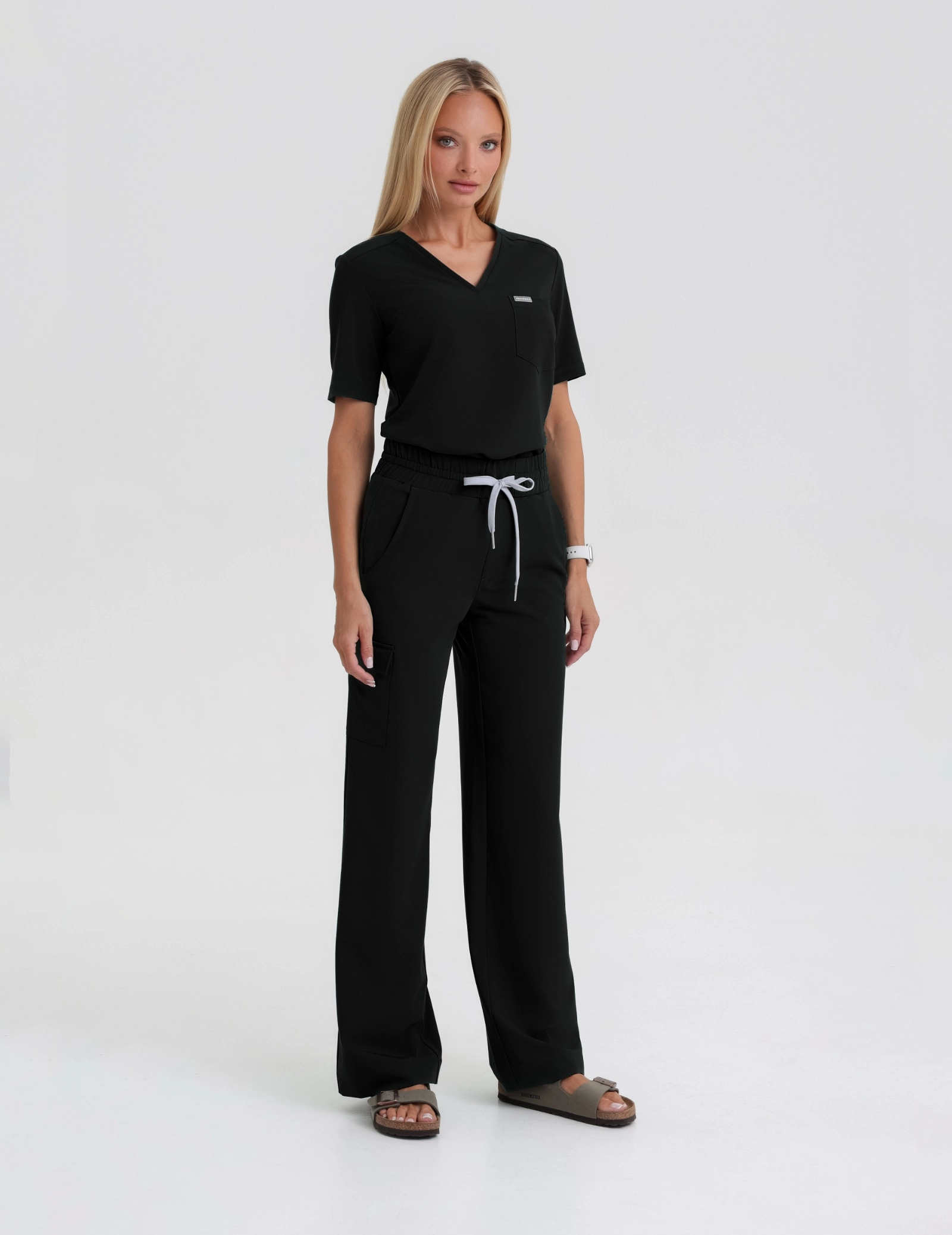 Bluză Medicală Raya One Pocket - BLACK