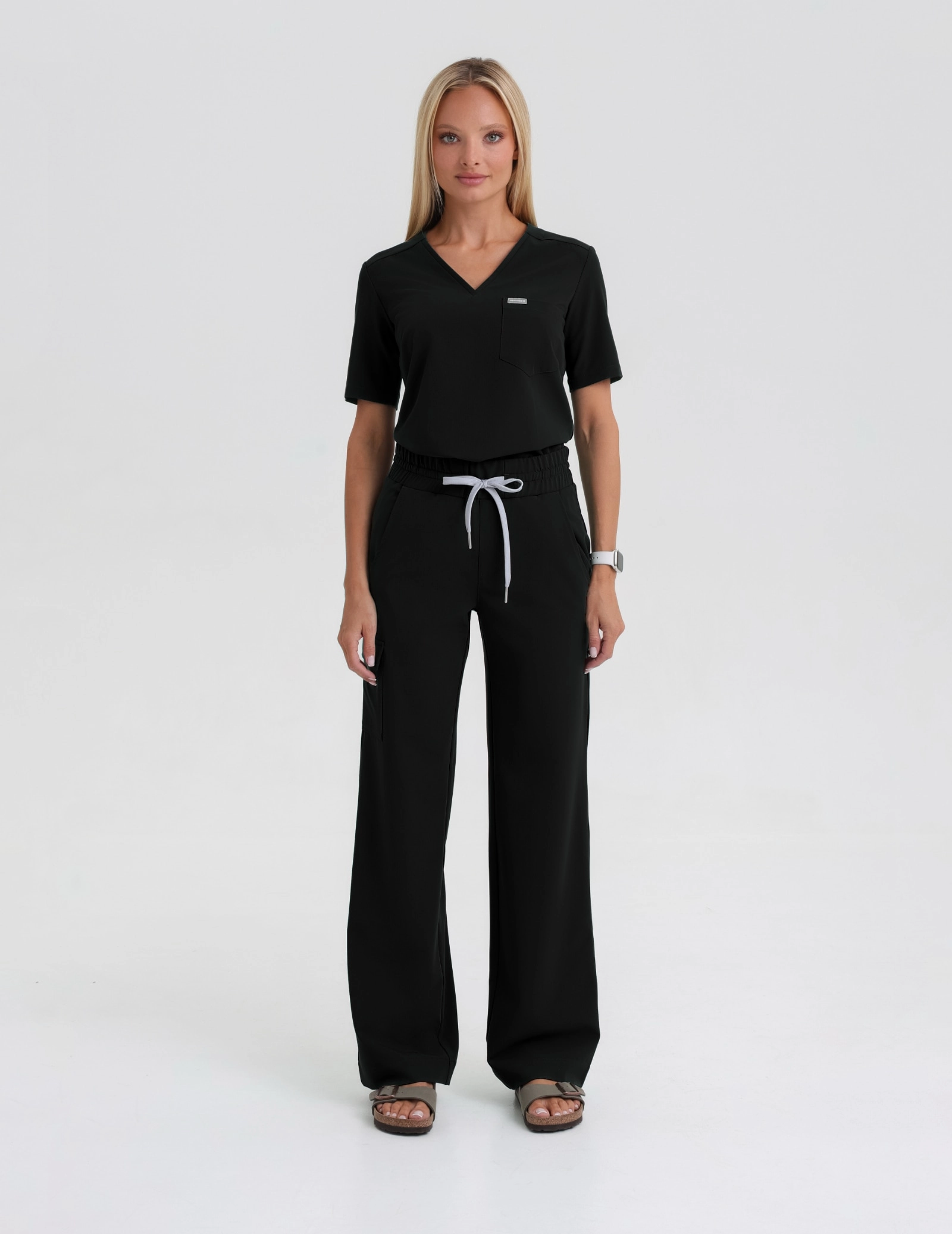 Pantaloni Medicali Dama Yoga - BLACK