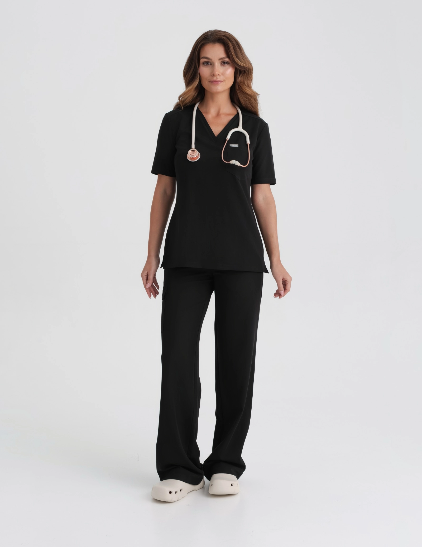 Pantaloni Medicali Dama Yoga - BLACK