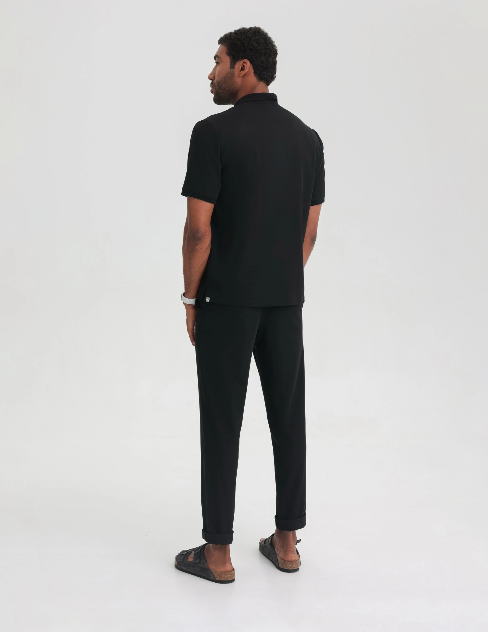 Bluză Medicală Polo Bărbați - BLACK Bluză Medicală Polo Bărbați - BLACK