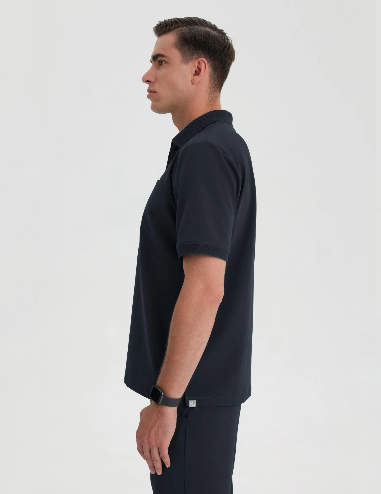 Bluză Medicală Polo Bărbați - MIDNIGHT BLUE Bluză Medicală Polo Bărbați - MIDNIGHT BLUE