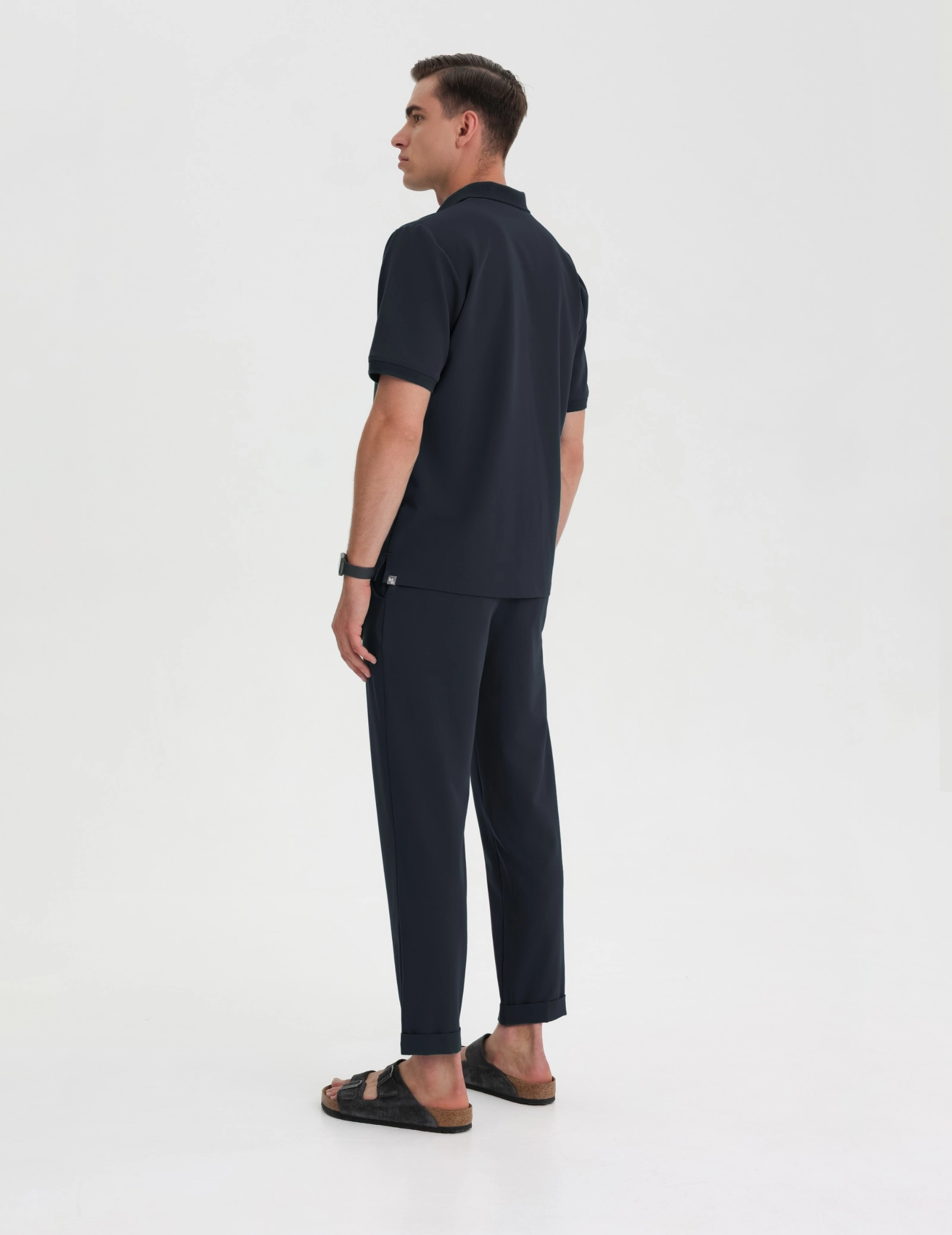Pantaloni Medicali Barbati Chinosy - MIDNIGHT BLUE