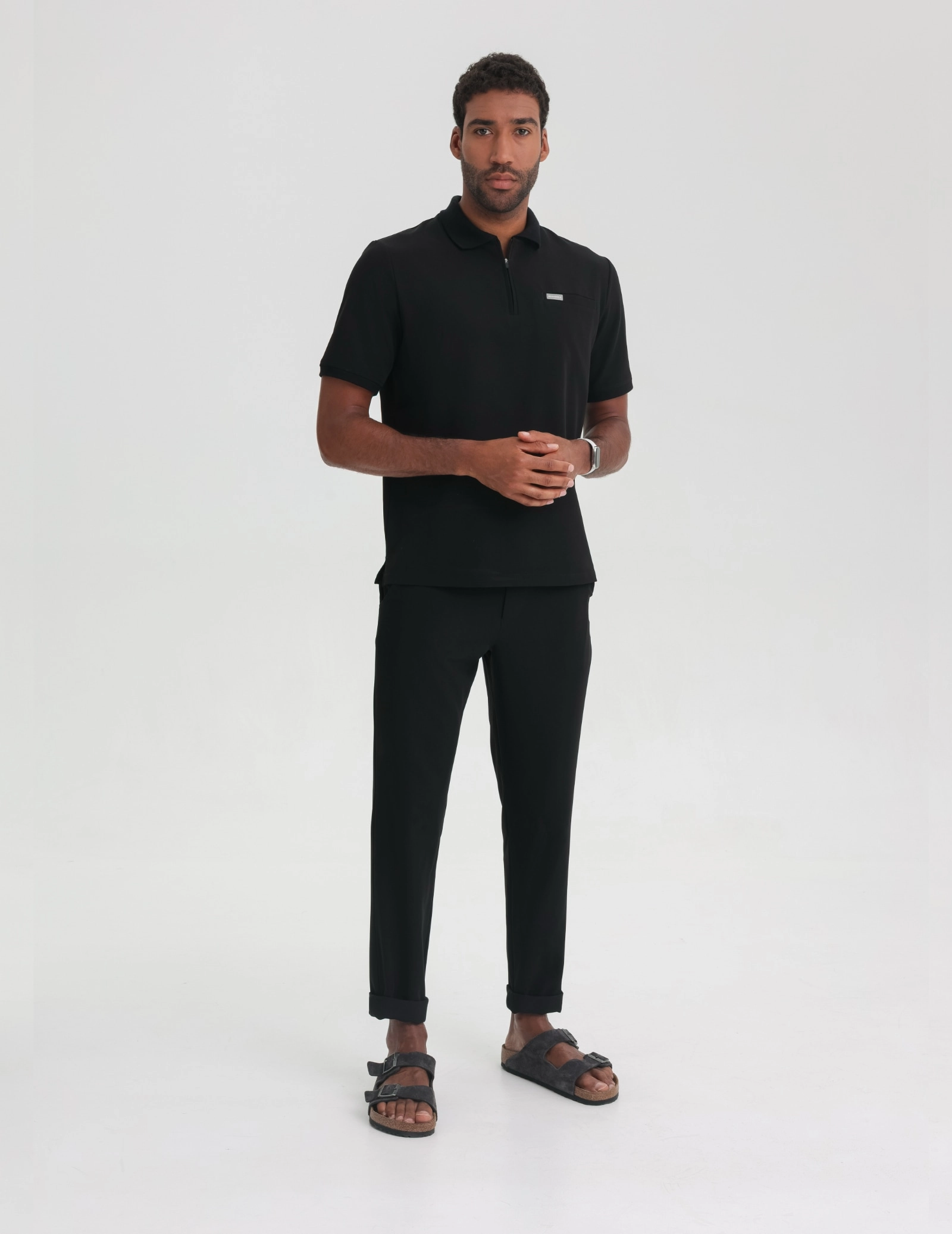 Pantaloni Medicali Barbati Chinosy - BLACK