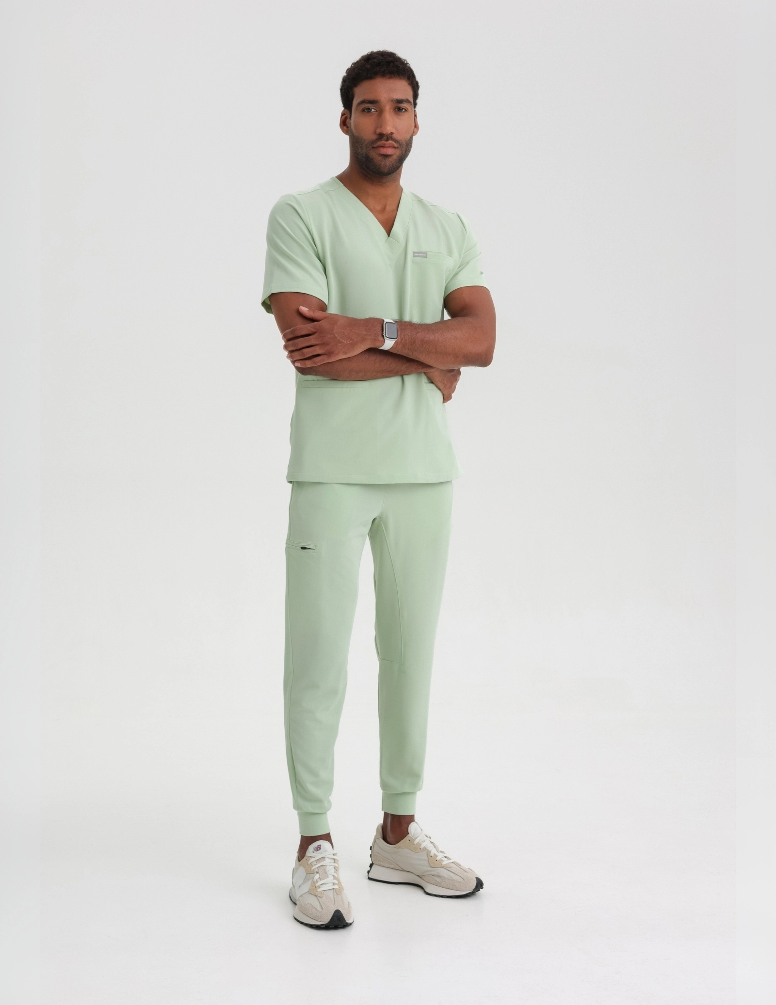 Pantaloni Joggers pentru bărbați - MATCHA LATTE Pantaloni Joggers pentru bărbați - MATCHA LATTE
