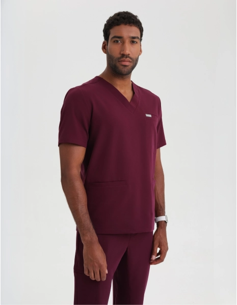 Tricou medical Birbal - BURGUNDY