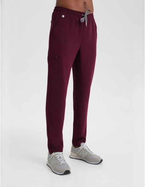 Pantaloni basic pentru bărbați - BURGUNDY