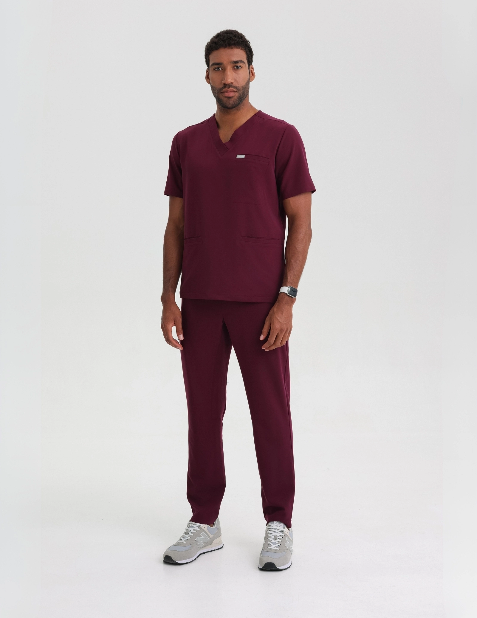 Pantaloni basic pentru bărbați - BURGUNDY