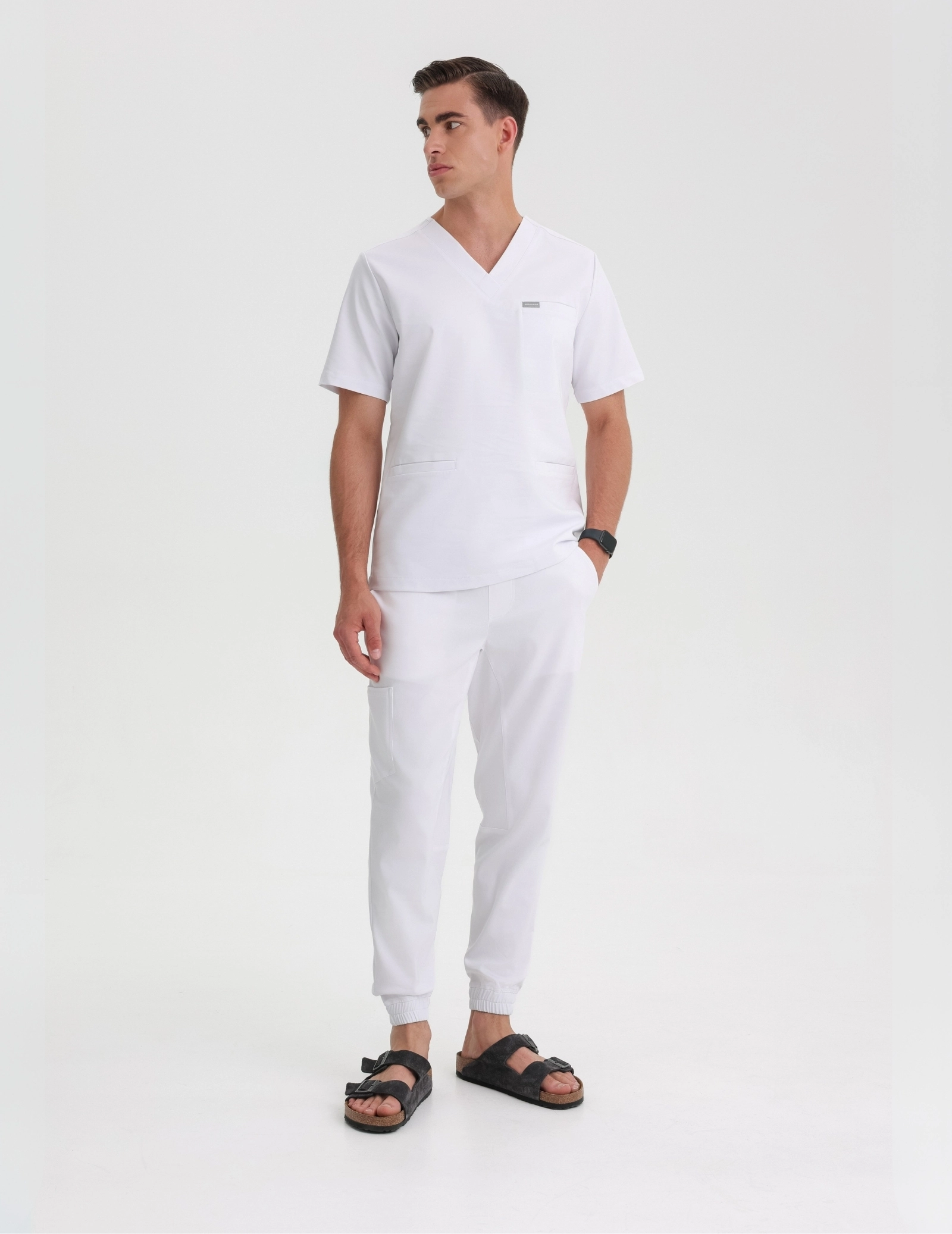 Pantaloni Joggers pentru bărbați - Alb Pantaloni Joggers pentru bărbați - Alb