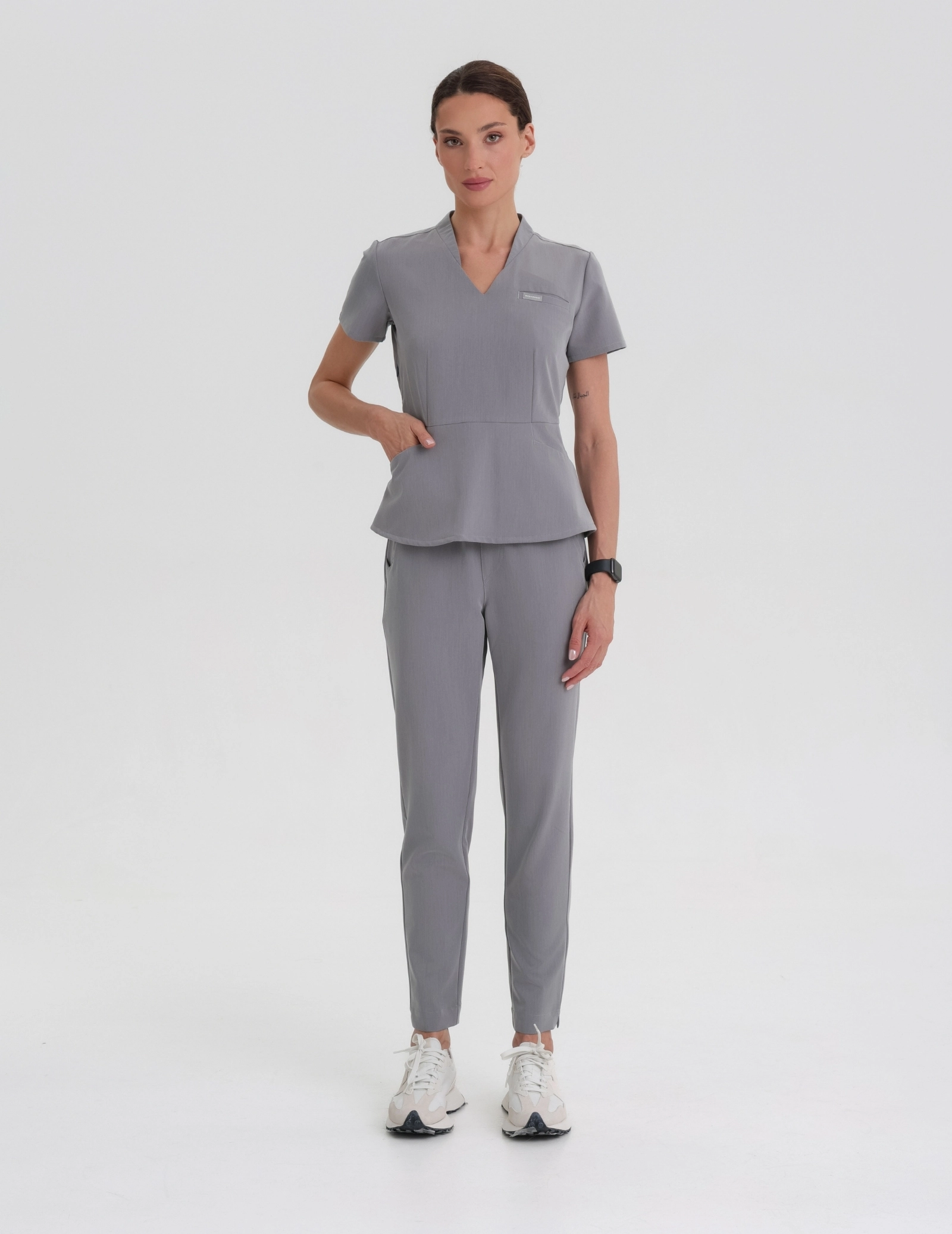 Pantaloni Basic pentru femei - SHARK GRAY Pantaloni Basic pentru femei - SHARK GRAY