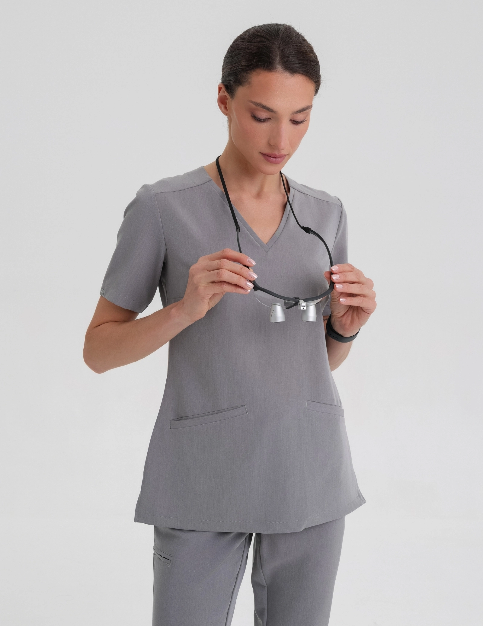 Bluză Medicală Casy - SHARK GRAY