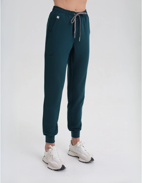 Pantaloni joggers pentru femei - DEEP GREEN