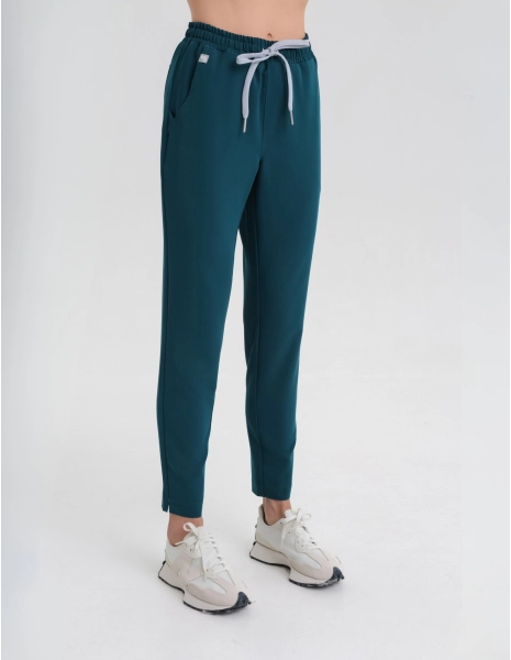 Pantaloni pentru femei Basic - DEEP GREEN