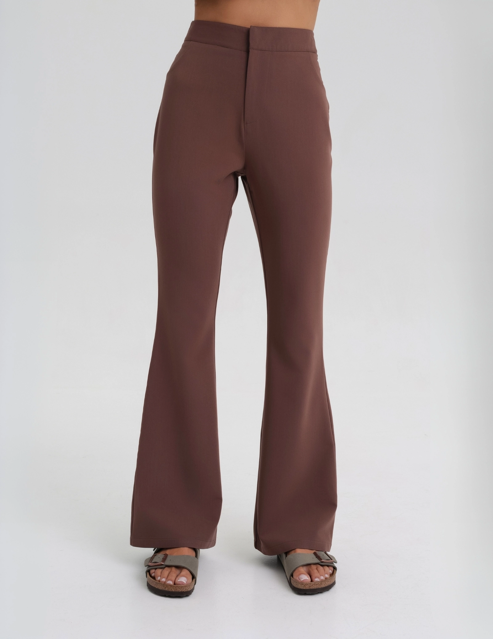 Pantaloni Medicali Dama Flare - MILKY BROWN