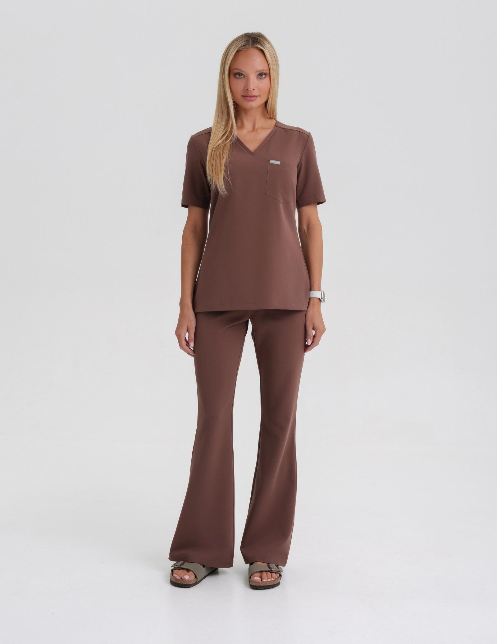 Bluză Medicală Raya One Pocket - MILKY BROWN Bluză Medicală Raya One Pocket - MILKY BROWN