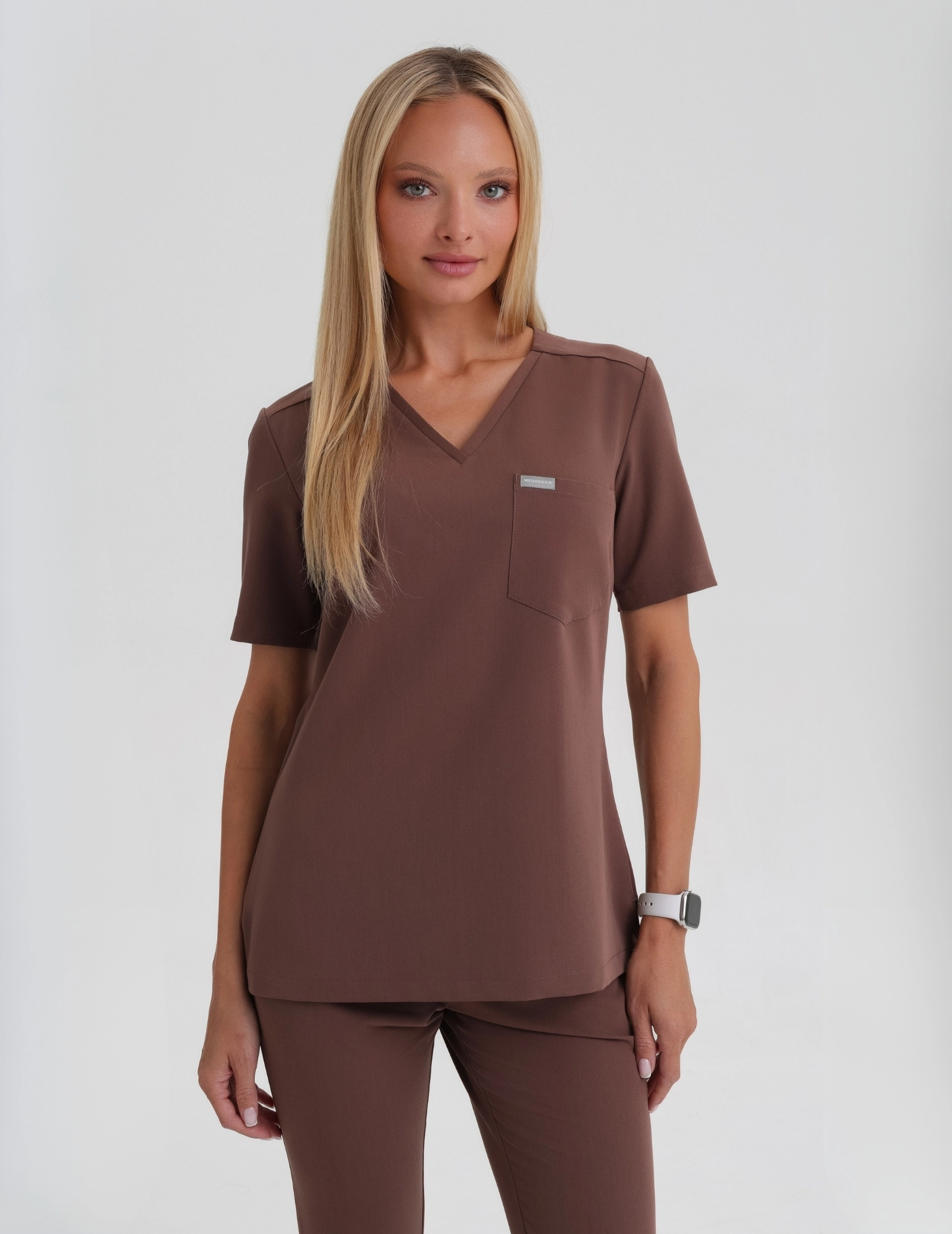 Bluză Medicală Raya One Pocket - MILKY BROWN Bluză Medicală Raya One Pocket - MILKY BROWN