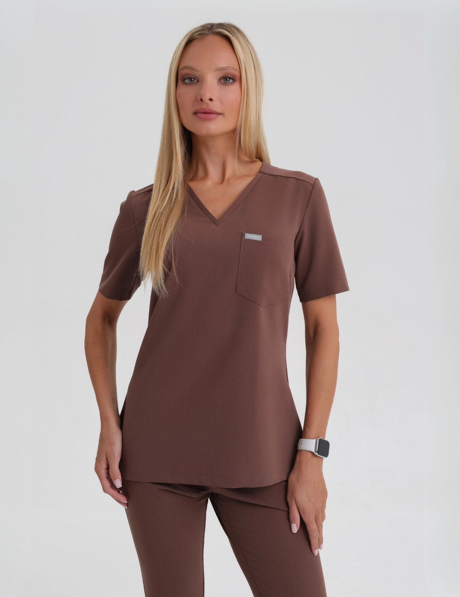 Bluză Medicală Raya One Pocket - MILKY BROWN Bluză Medicală Raya One Pocket - MILKY BROWN