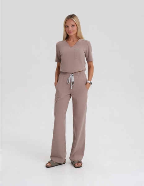 Pantaloni Medicali Dama Yoga - BEIGE