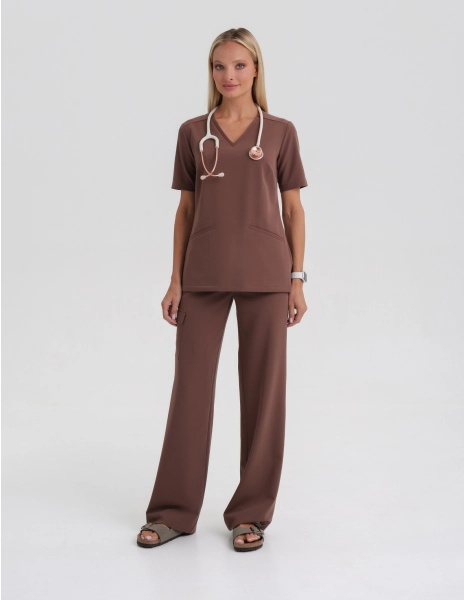 Pantaloni YOGA - MILKY BROWN