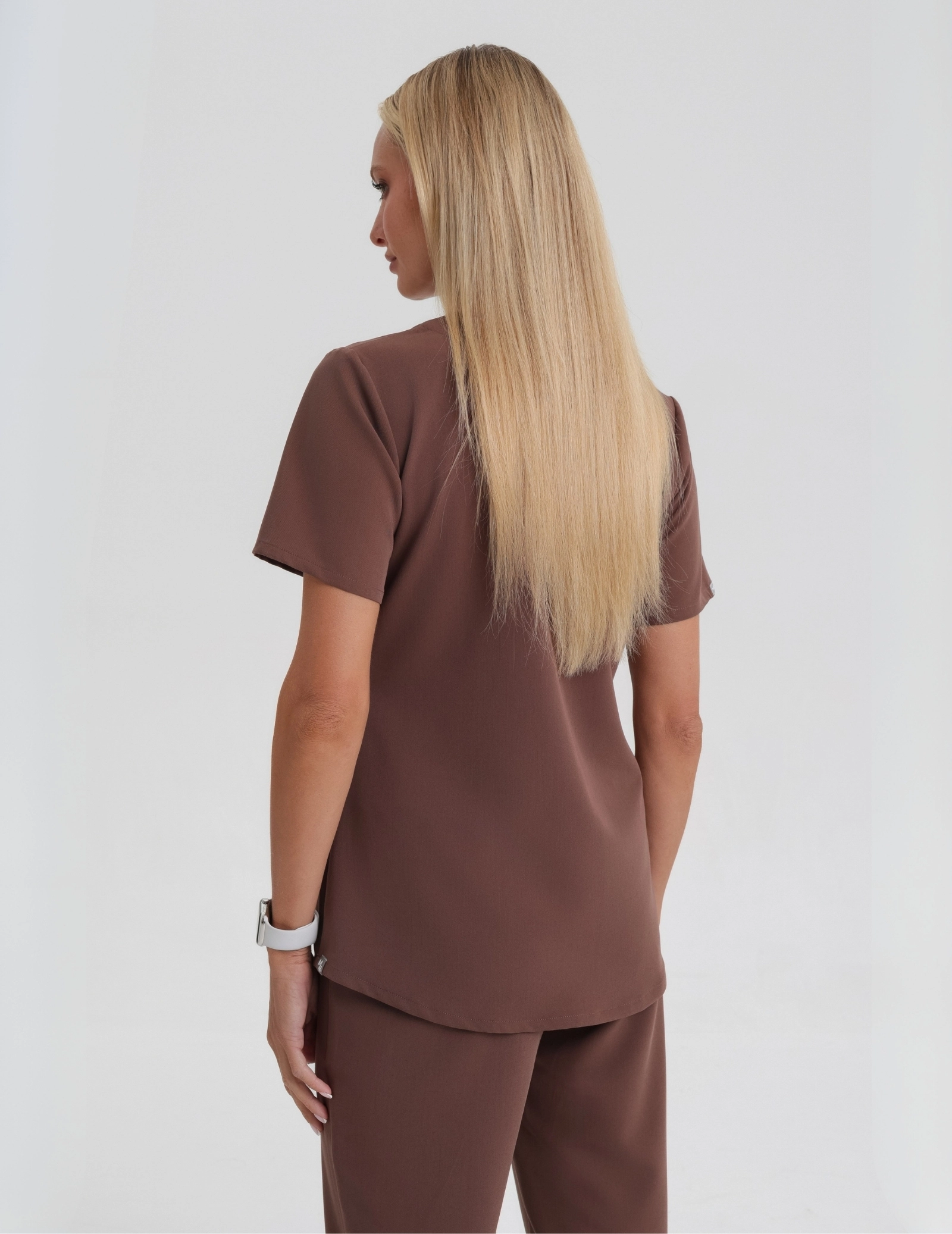 Bluză medicală Grace - MILKY BROWN