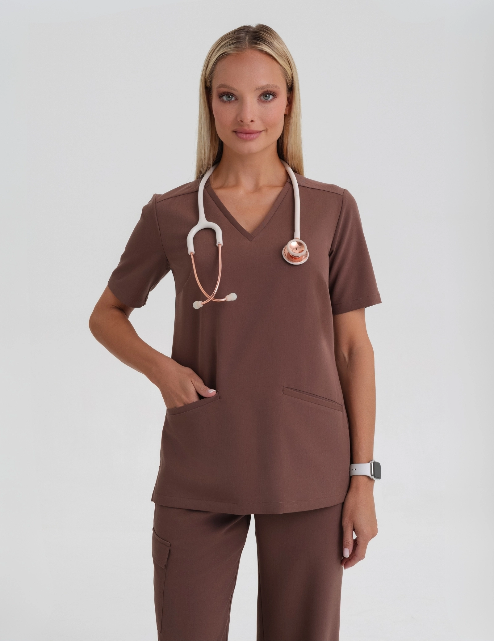 Bluză Medicală Casy - MILKY BROWN Bluză Medicală Casy - MILKY BROWN