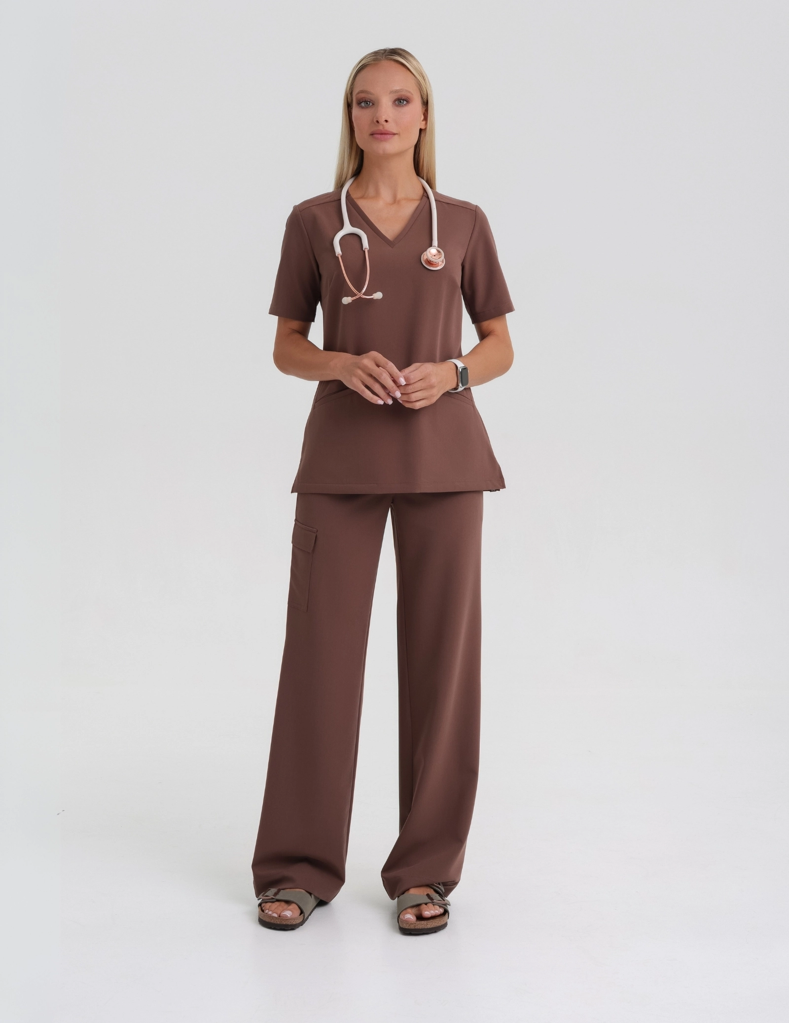 Bluză Medicală Casy - MILKY BROWN Bluză Medicală Casy - MILKY BROWN