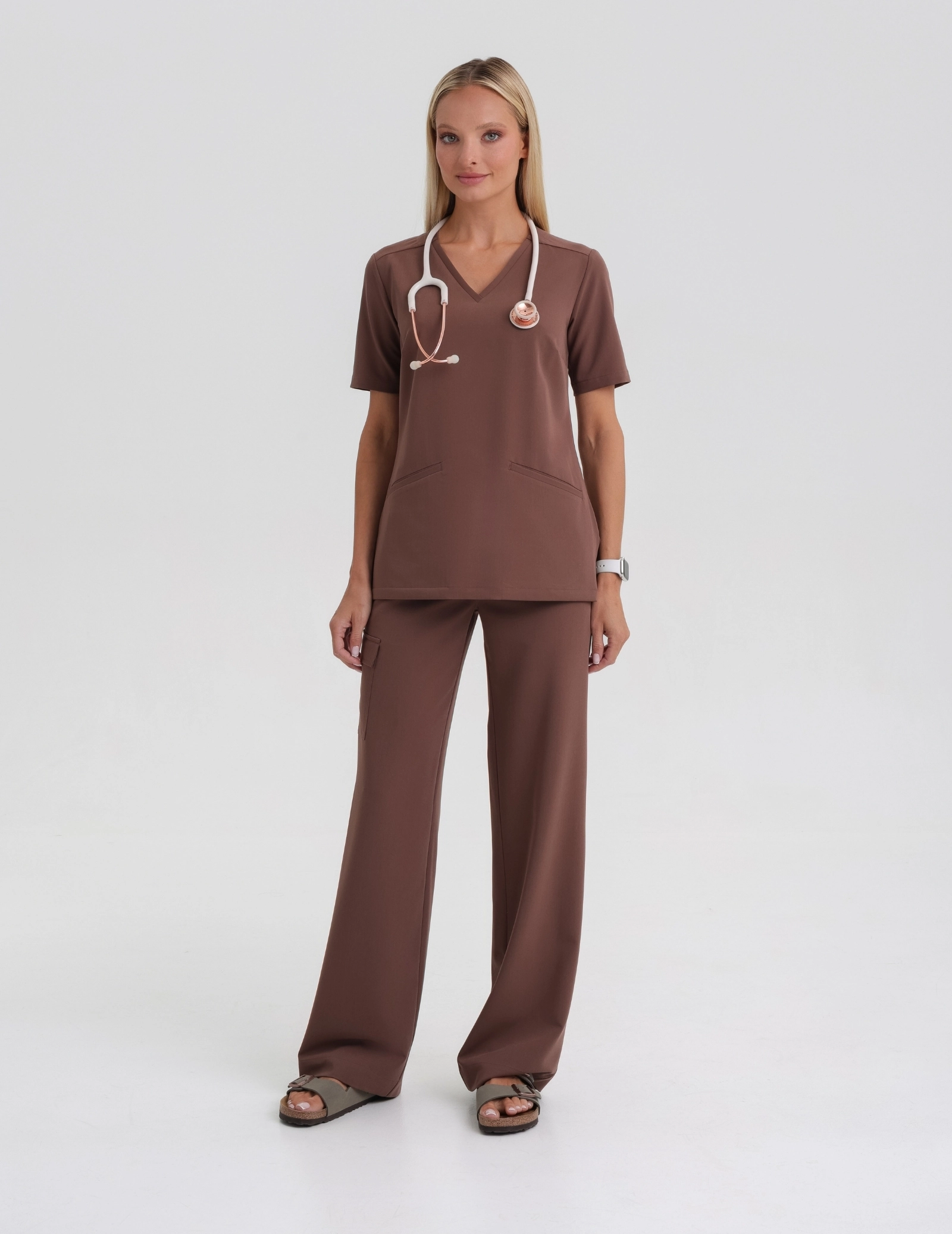 Bluză Medicală Casy - MILKY BROWN Bluză Medicală Casy - MILKY BROWN