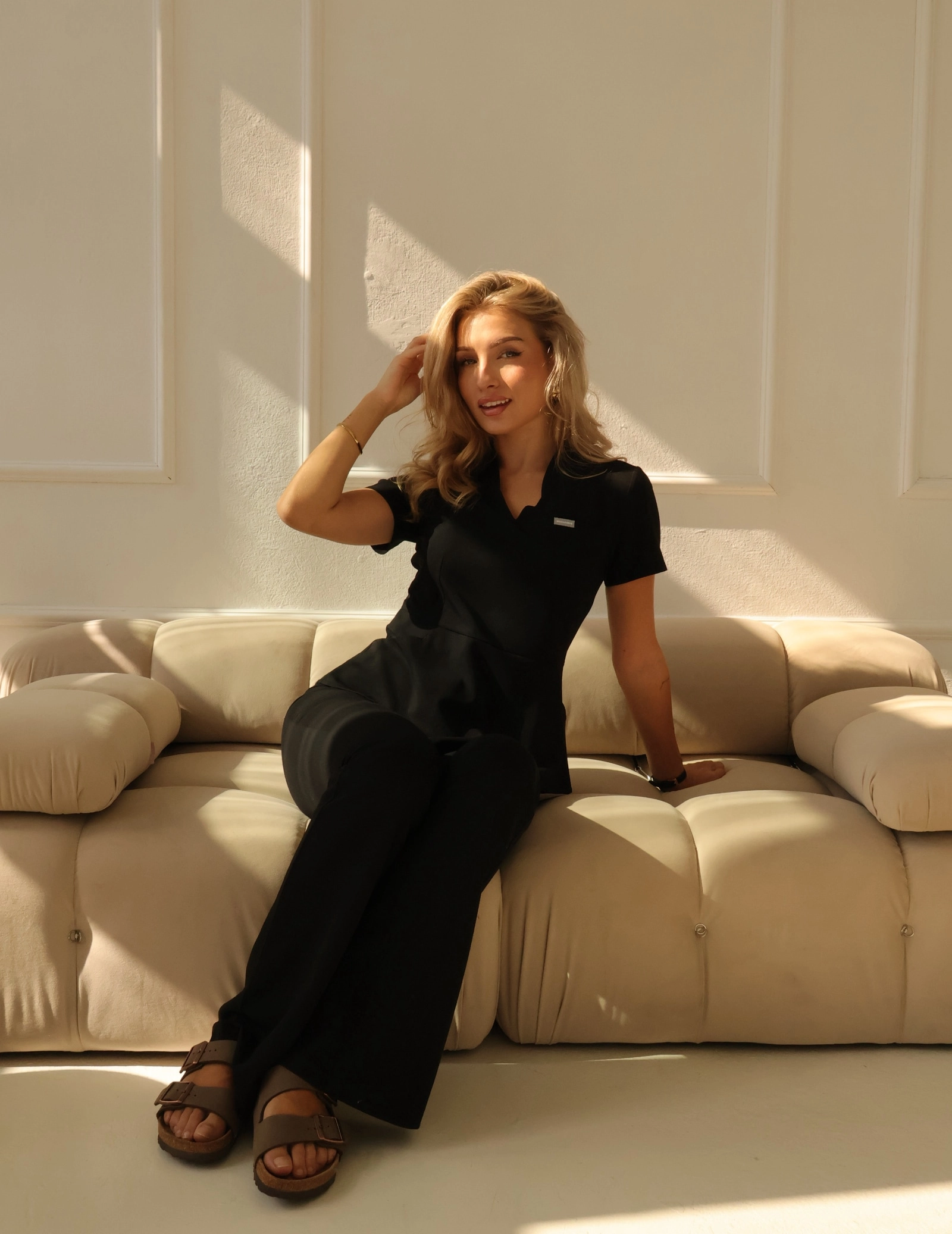 Bluză Medicală Kori - BLACK