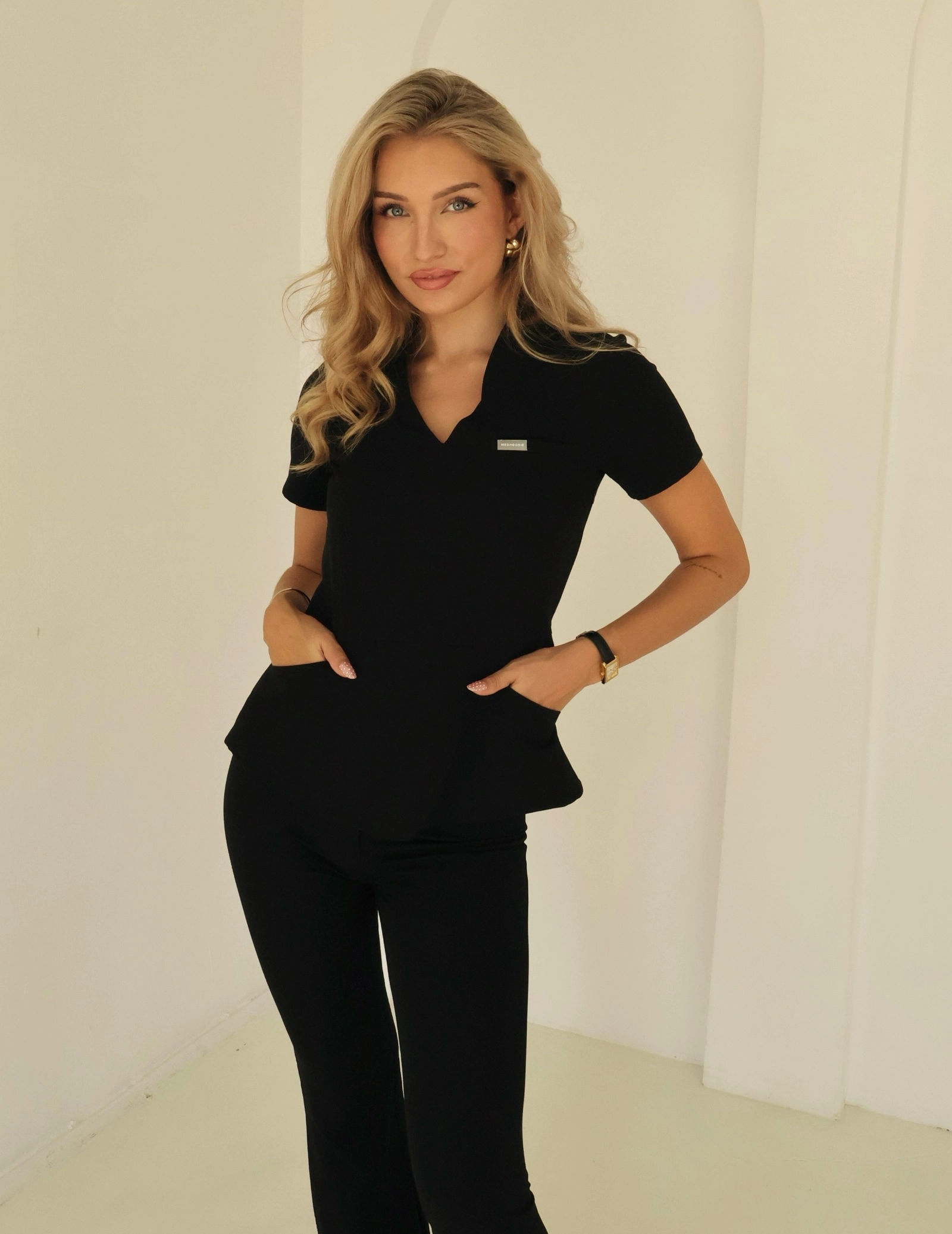 Bluză Medicală Kori - BLACK