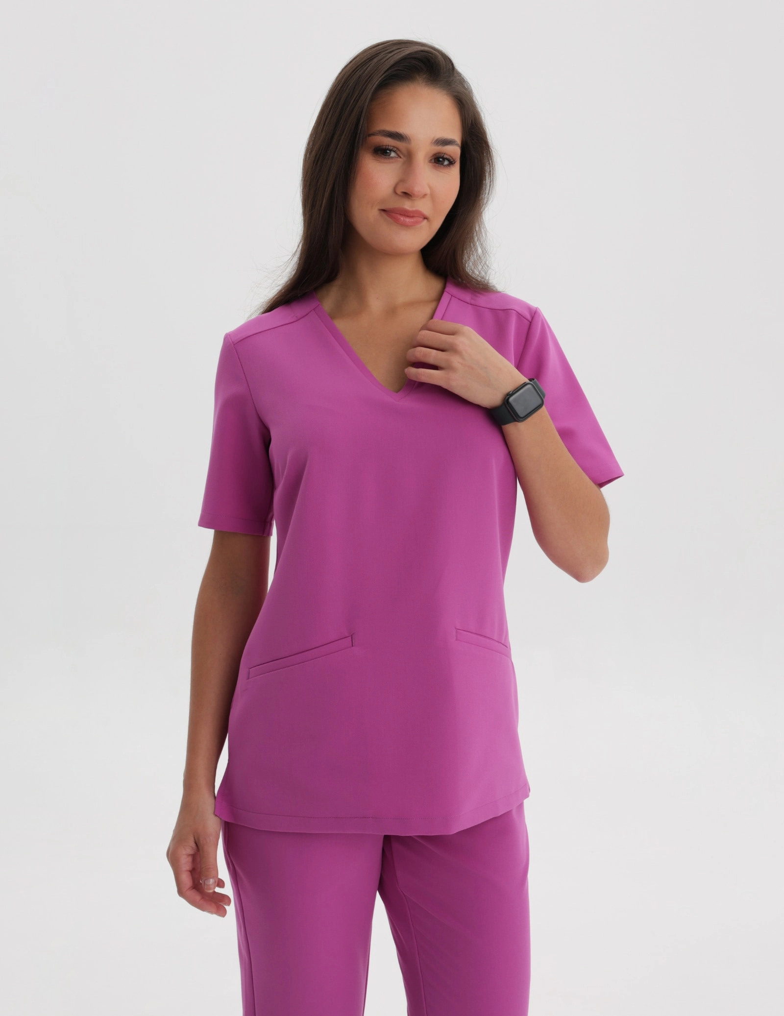 Bluză Medicală Casy - ELECTRIC PINK
