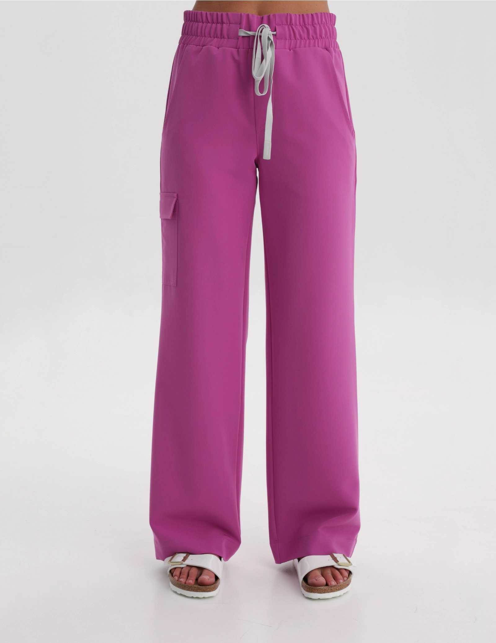 Pantaloni Medicali Dama Yoga - ELECTRIC PINK