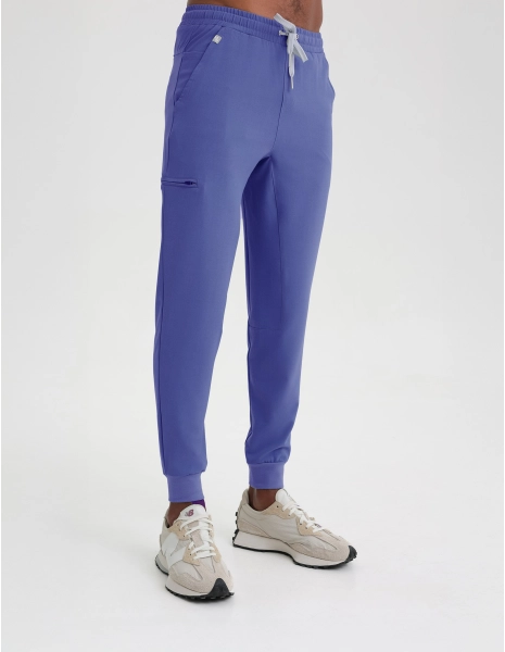 Pantaloni Medicali Barbati Jogger - DENIM BLUE