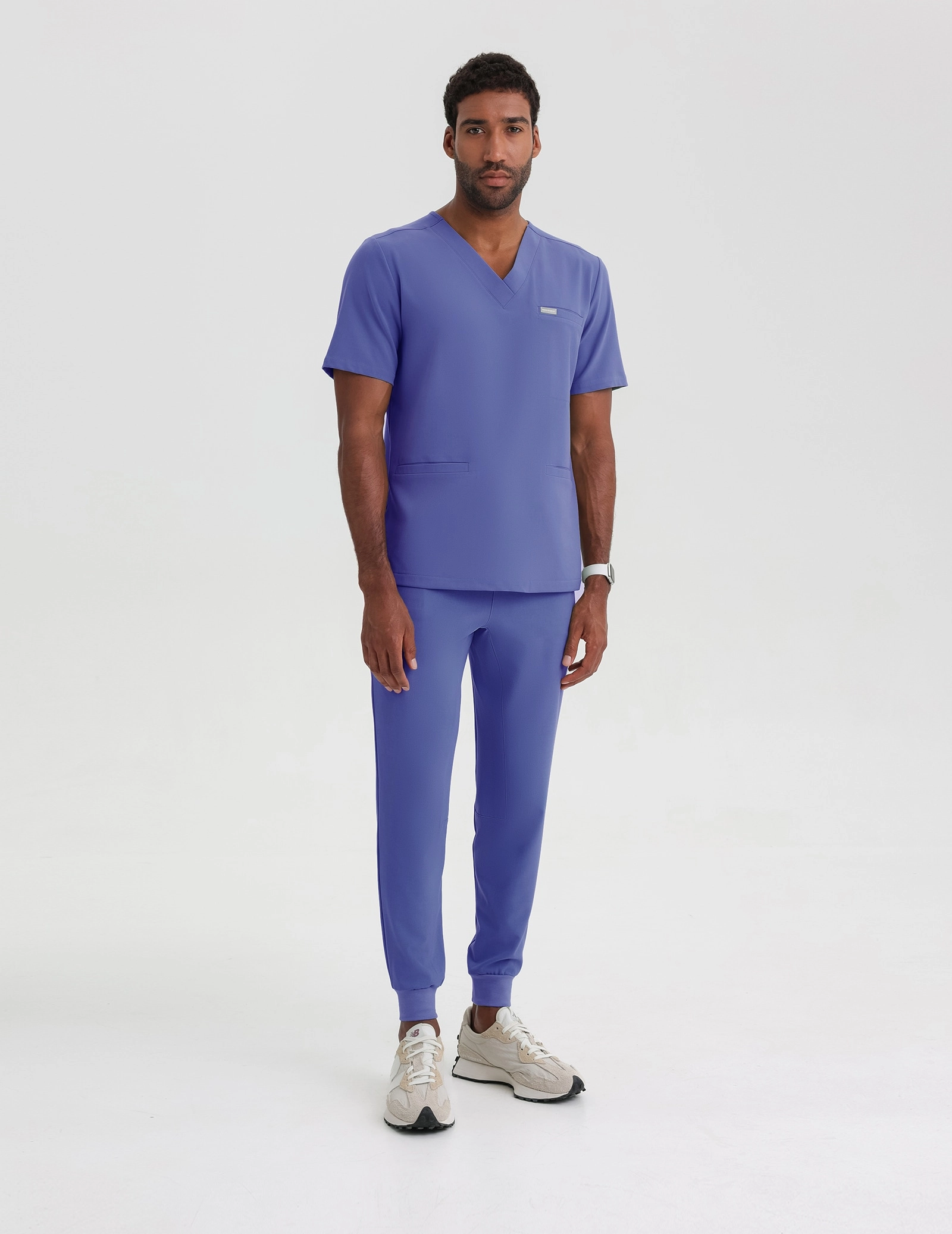 Pantaloni Medicali Barbati Jogger - DENIM BLUE