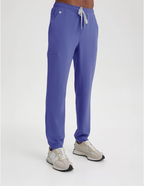 Pantaloni Medicali Barbati Basic - DENIM BLUE