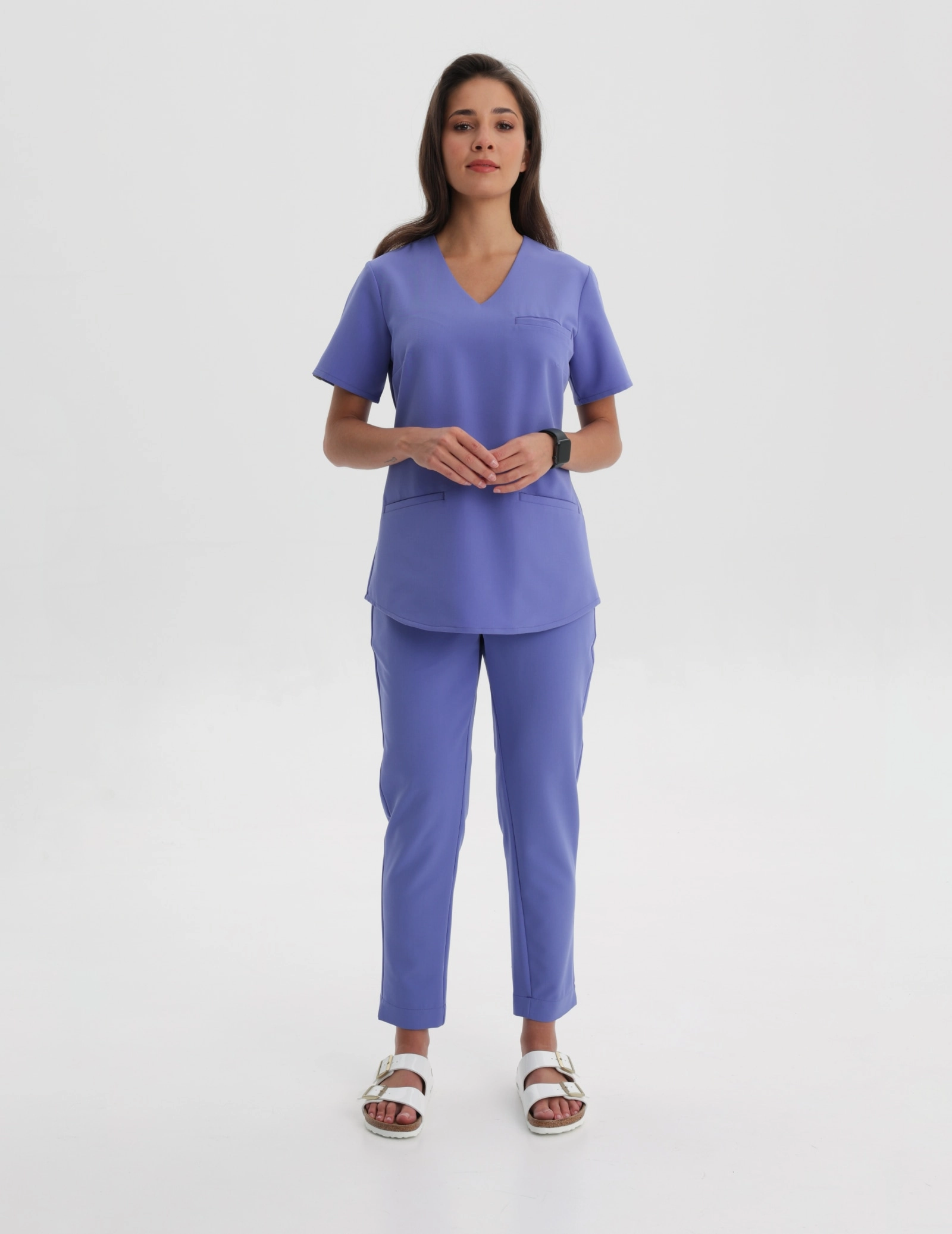 Pantaloni Medicali Dama Basic - DENIM BLUE