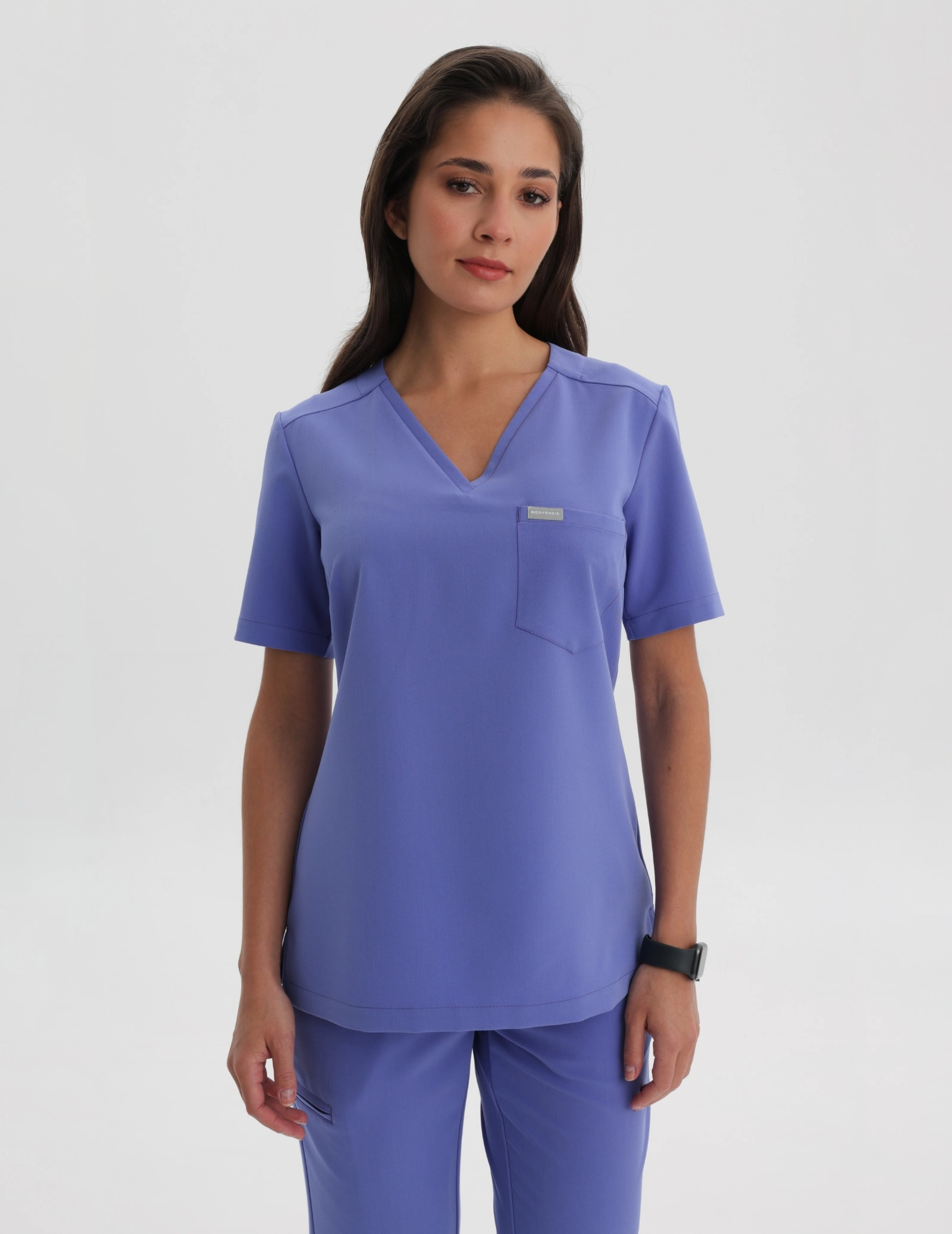 Bluză Medicală Raya One Pocket - DENIM BLUE