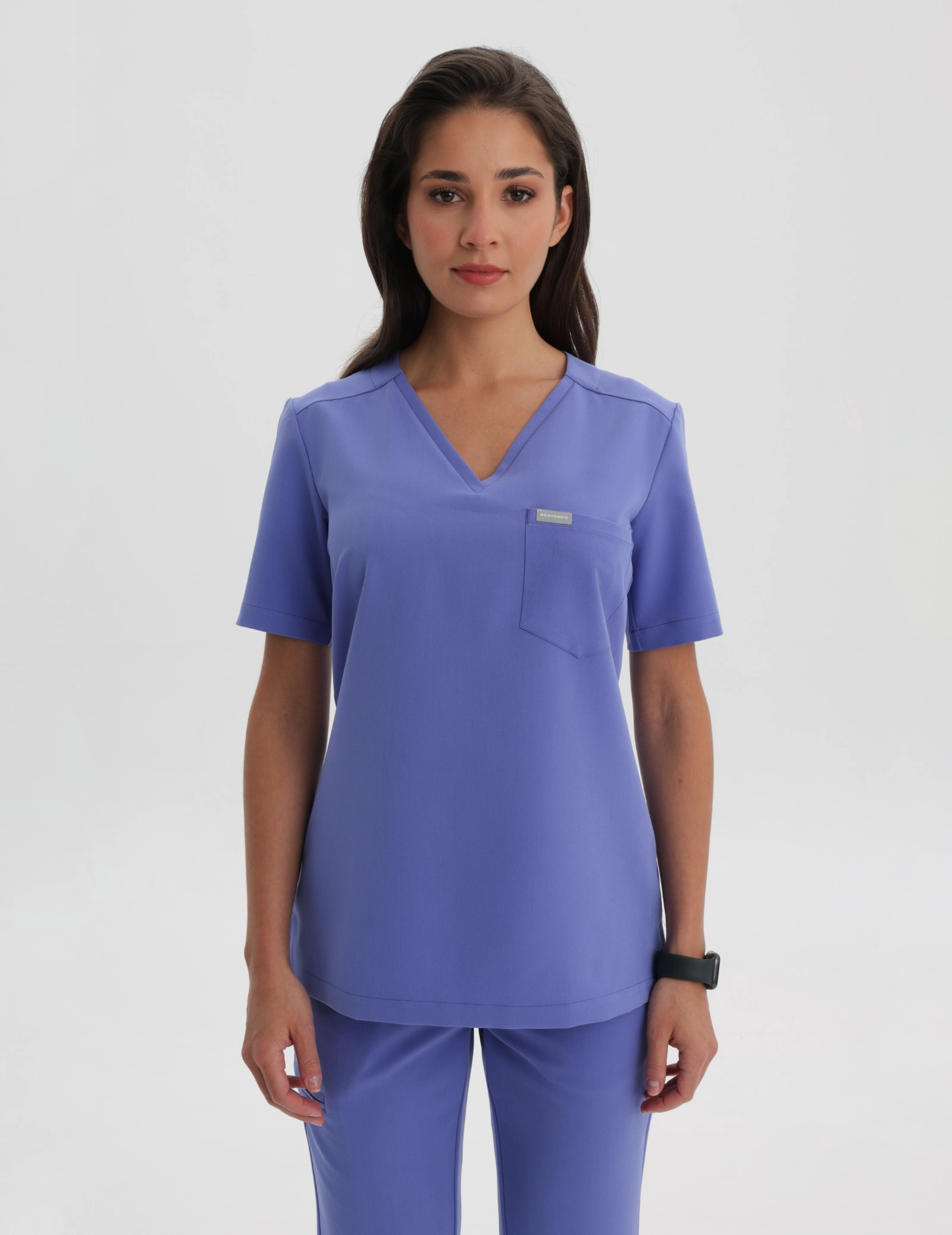 Bluză Medicală Raya One Pocket - DENIM BLUE