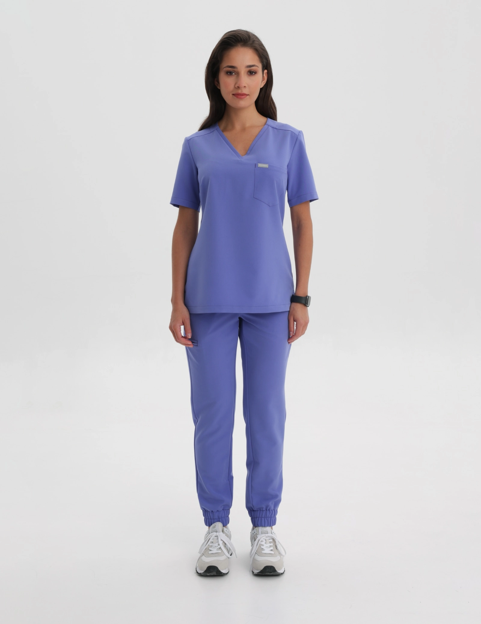 Bluză Medicală Raya One Pocket - DENIM BLUE