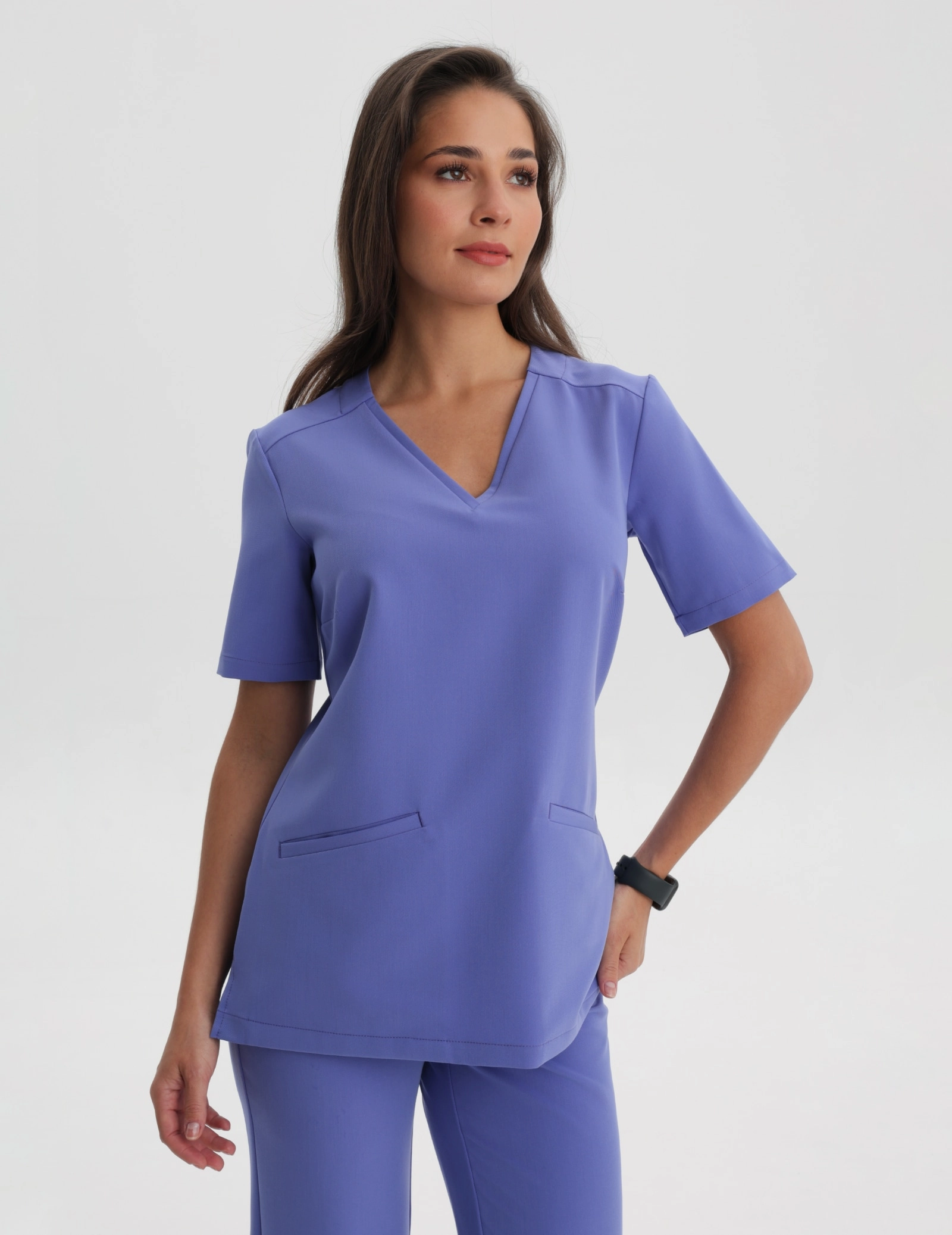 Bluză Medicală Casy - DENIM BLUE