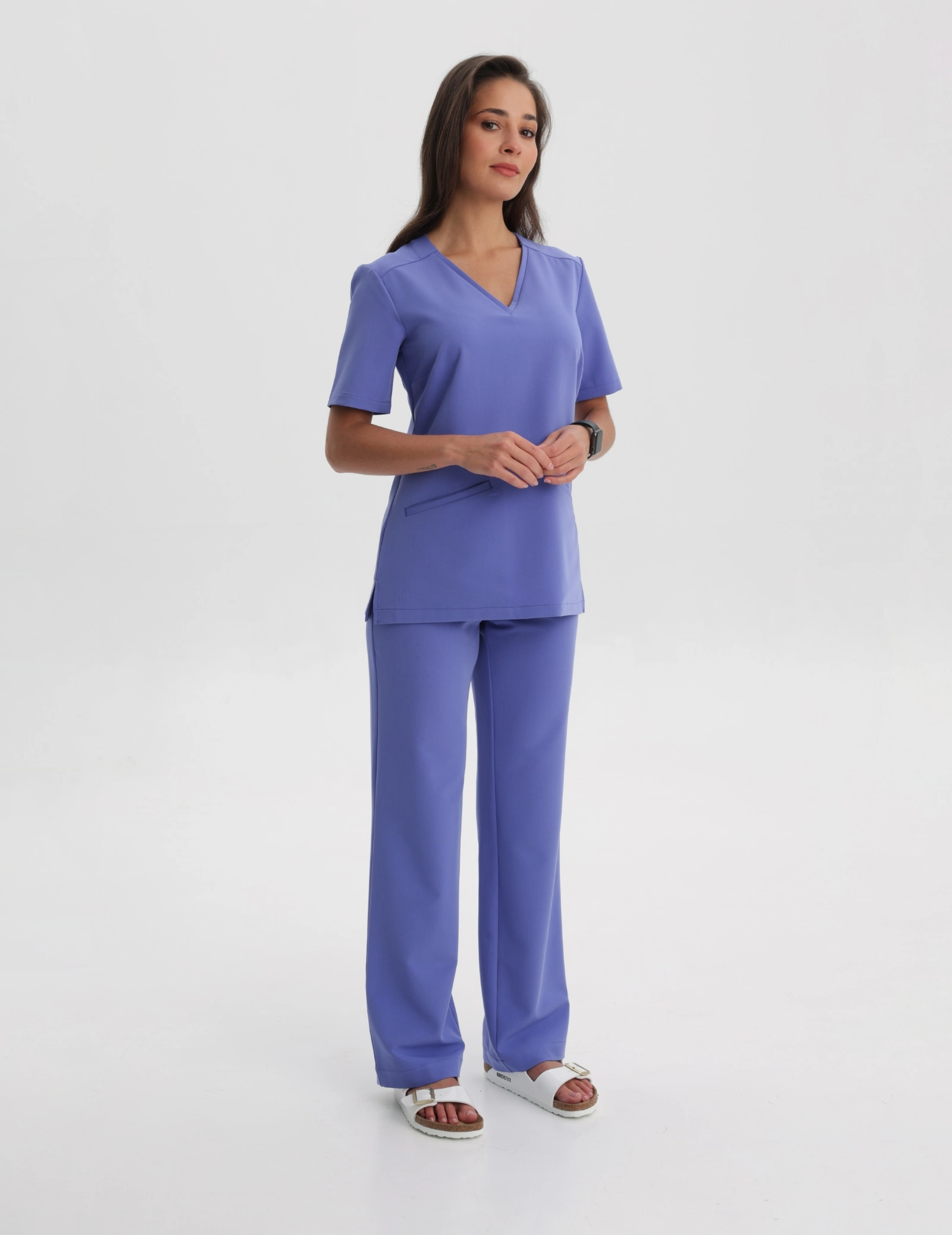 Bluză Medicală Casy - DENIM BLUE