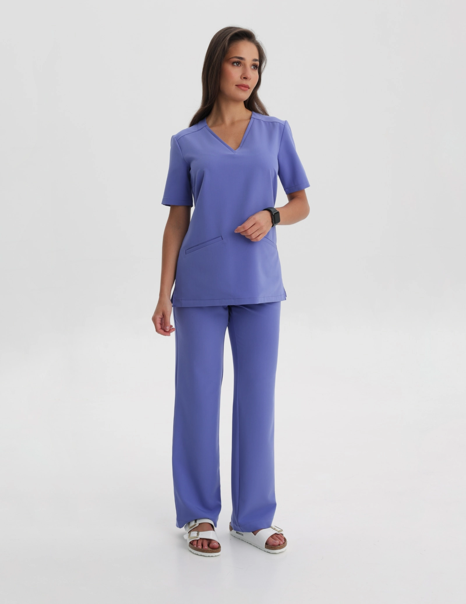 Bluză Medicală Casy - DENIM BLUE
