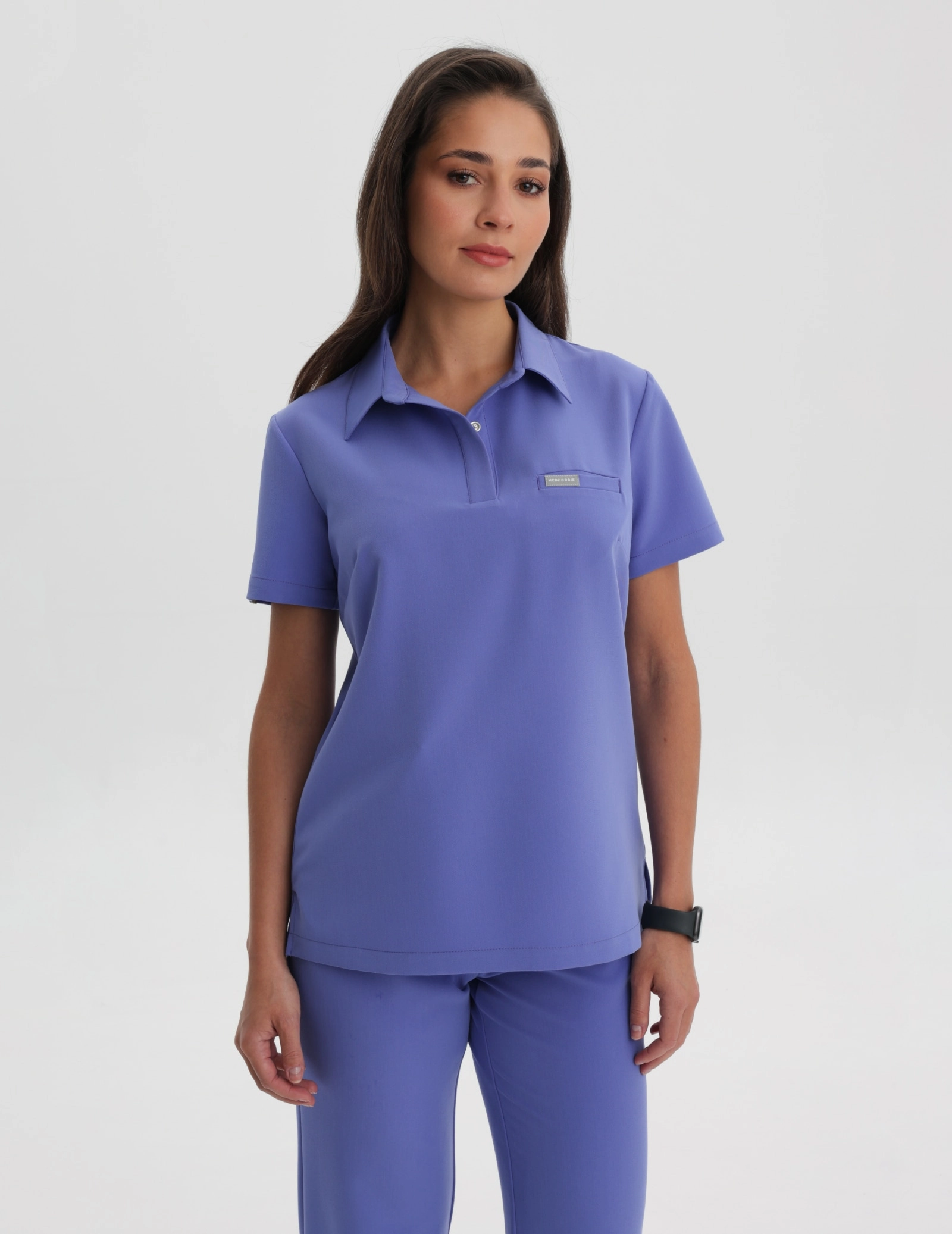 Bluză Medicală Polo - DENIM BLUE