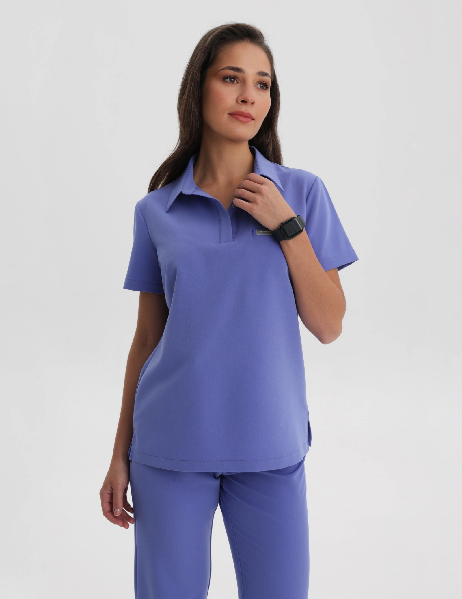 Bluză Medicală Polo - DENIM BLUE